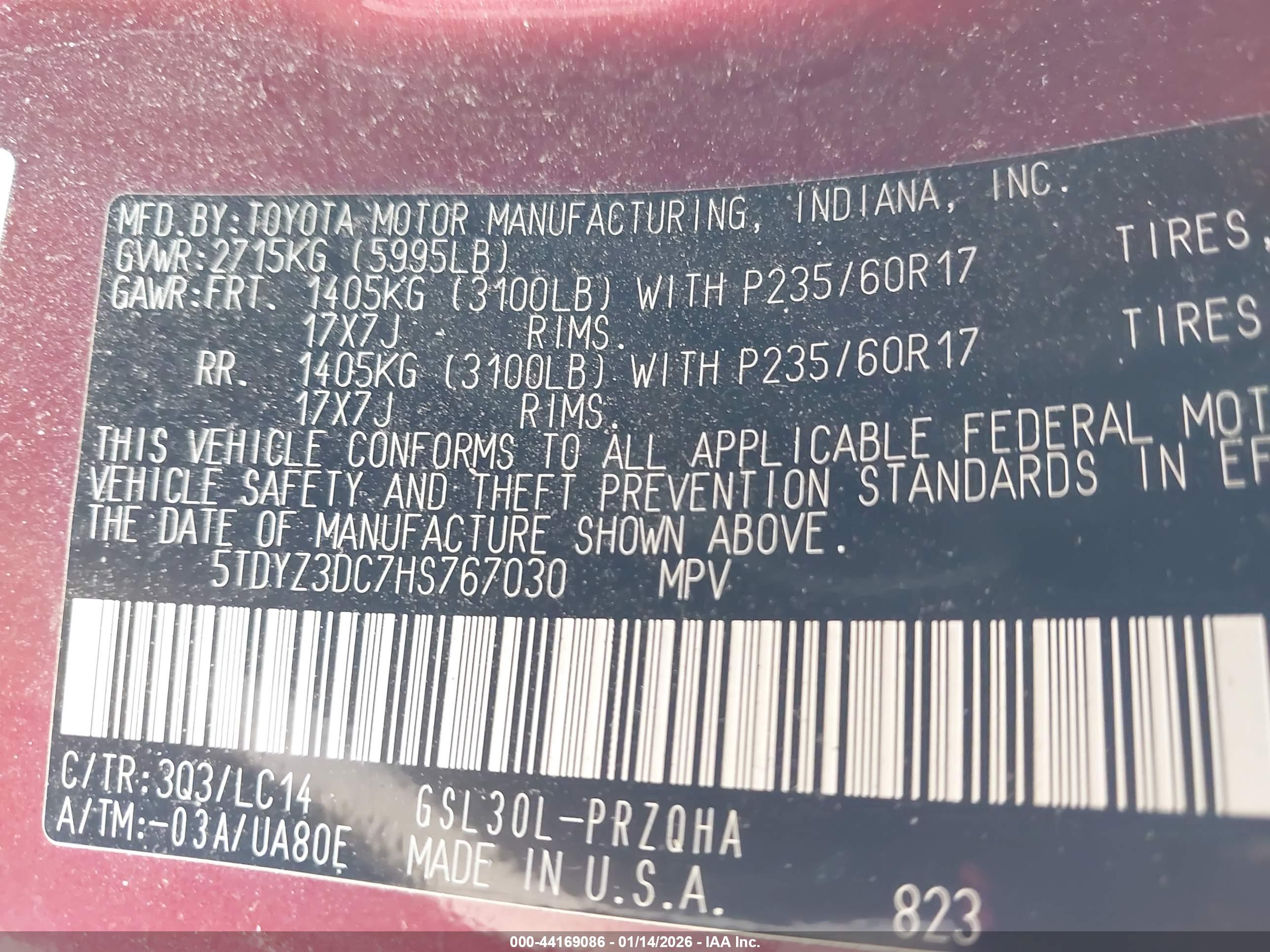 TOYOTA SIENNA image 9