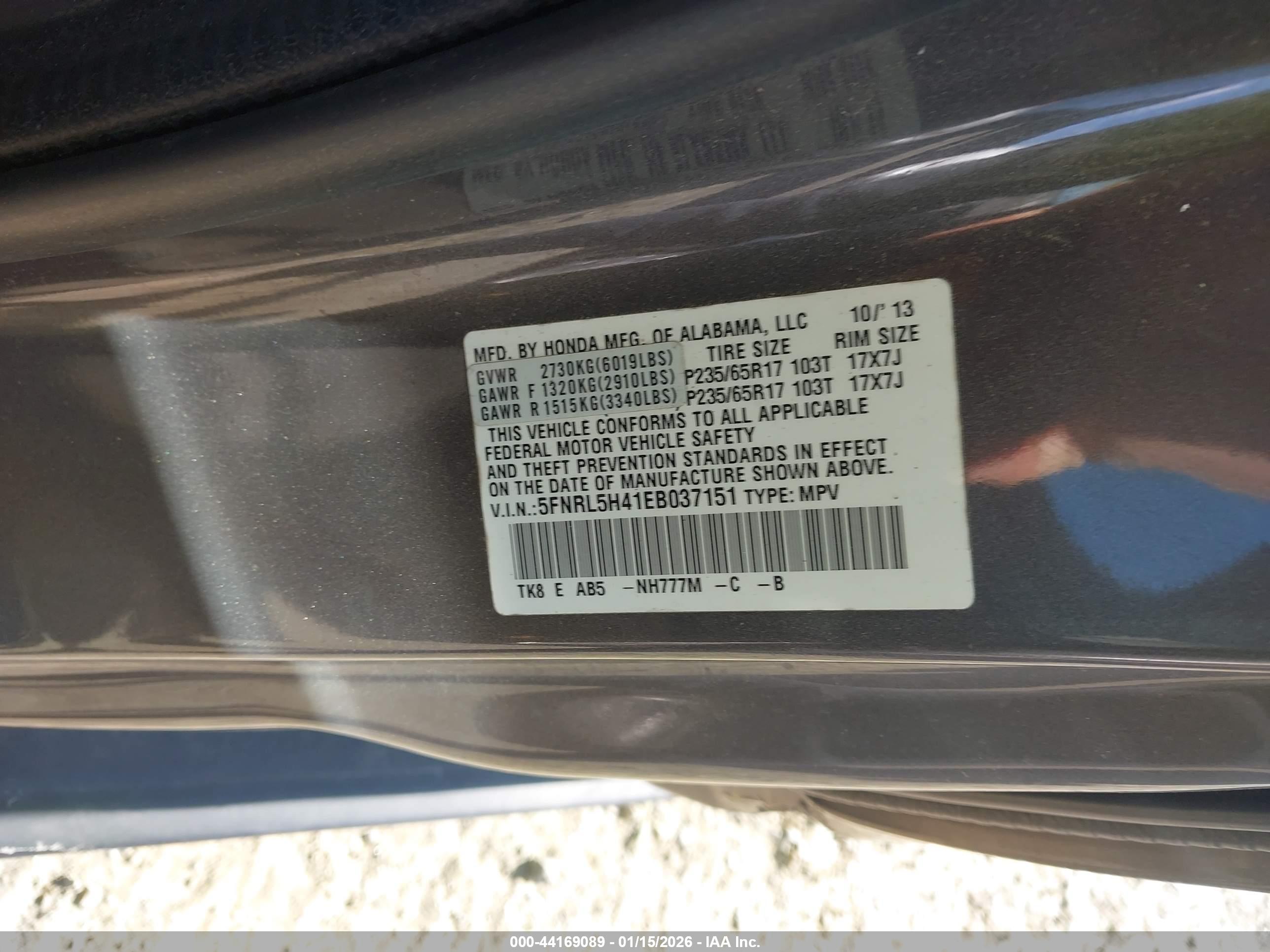 HONDA ODYSSEY image 9