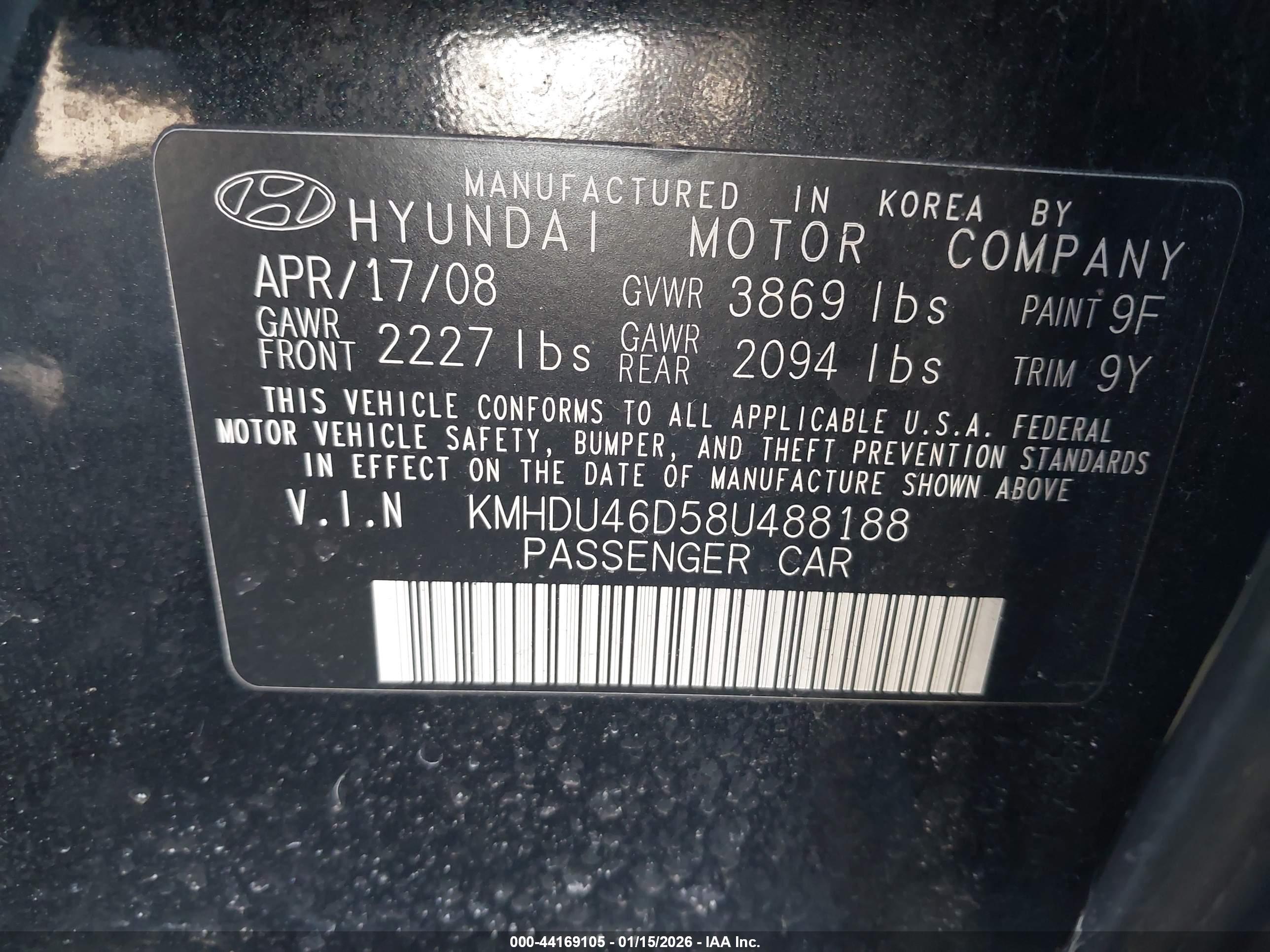 HYUNDAI ELANTRA image 9