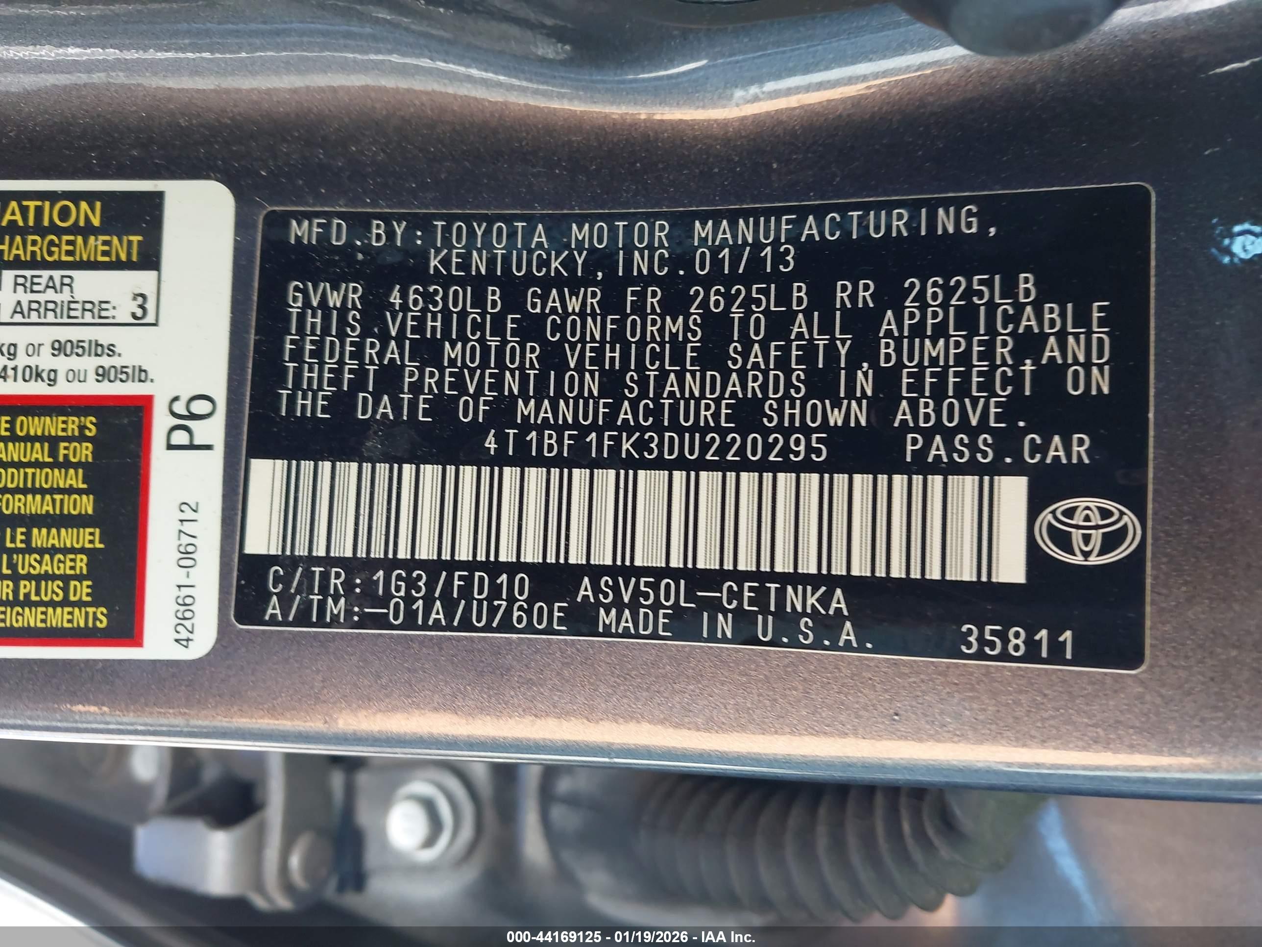 TOYOTA CAMRY image 9