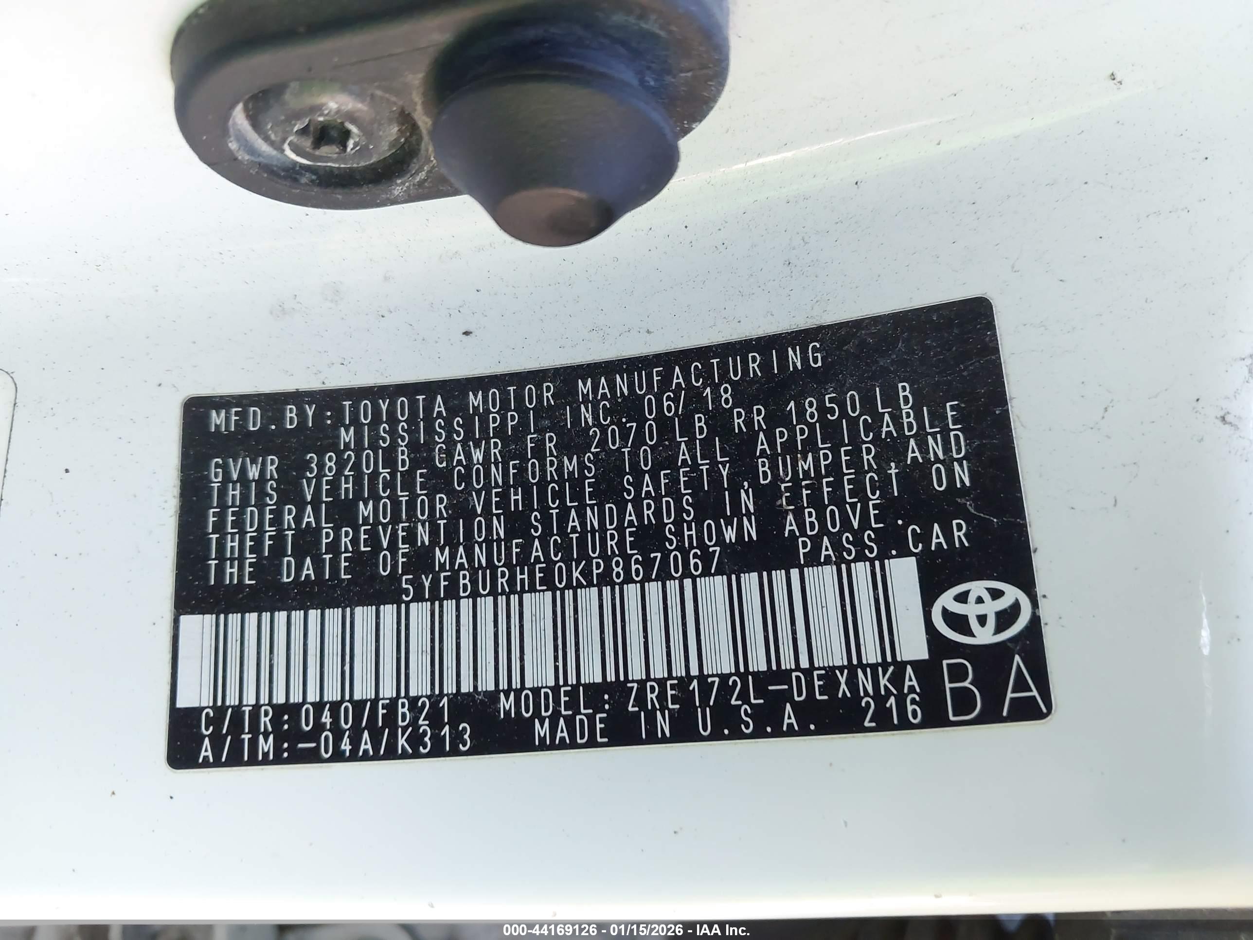 TOYOTA COROLLA image 9