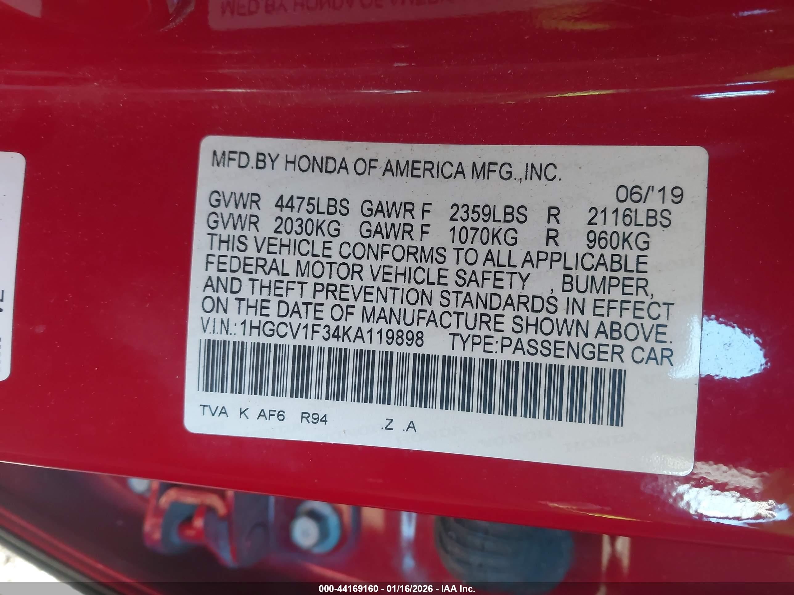 HONDA ACCORD image 9