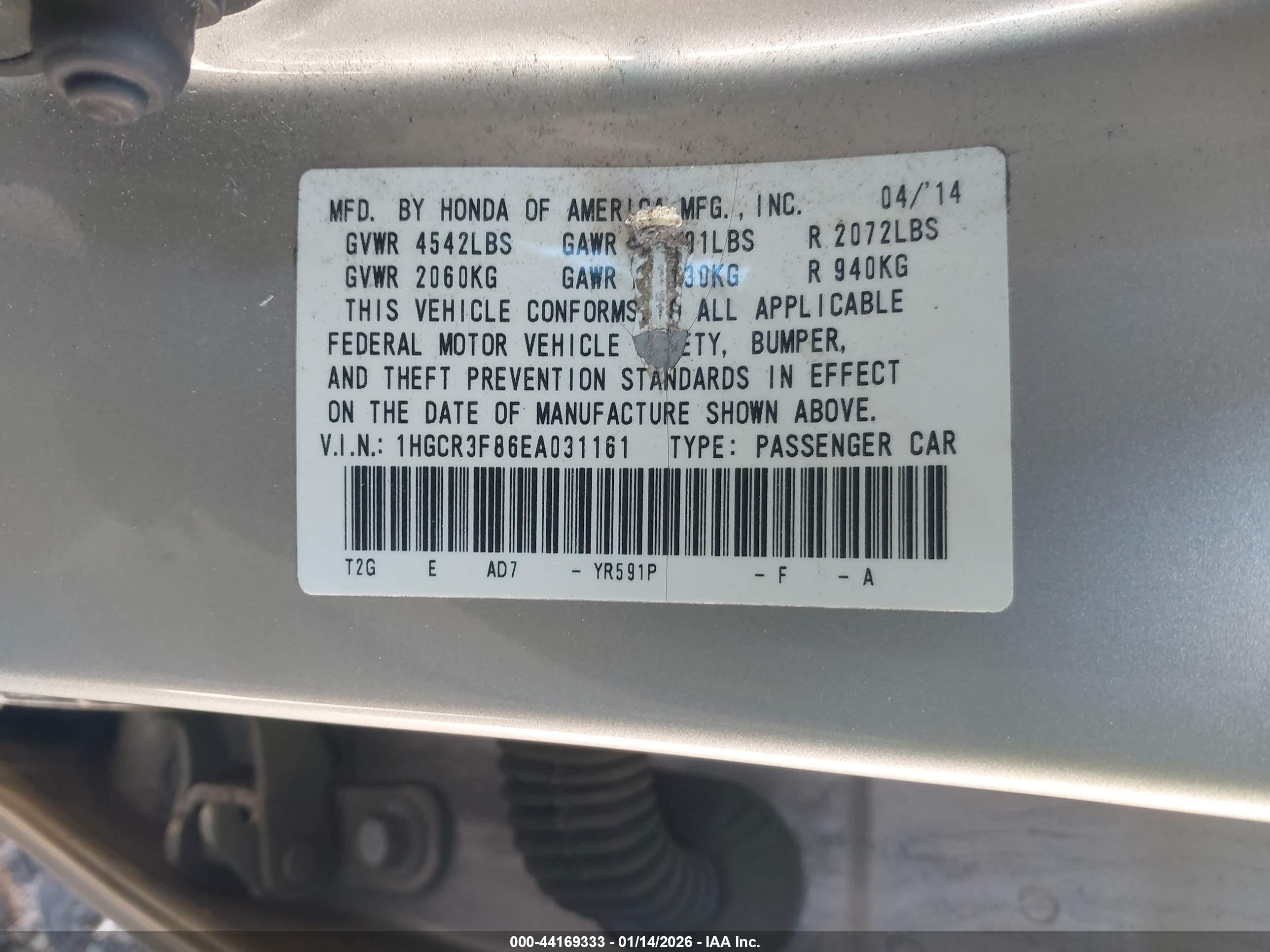 HONDA ACCORD image 9