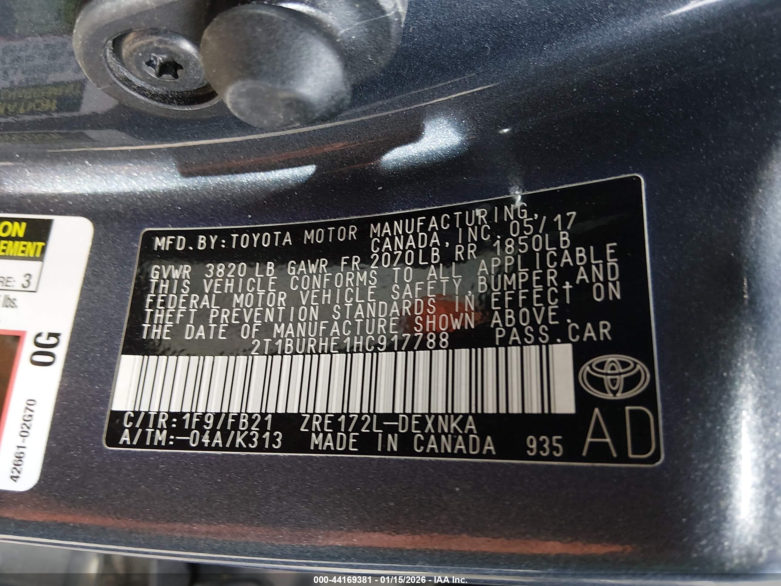 TOYOTA COROLLA image 9