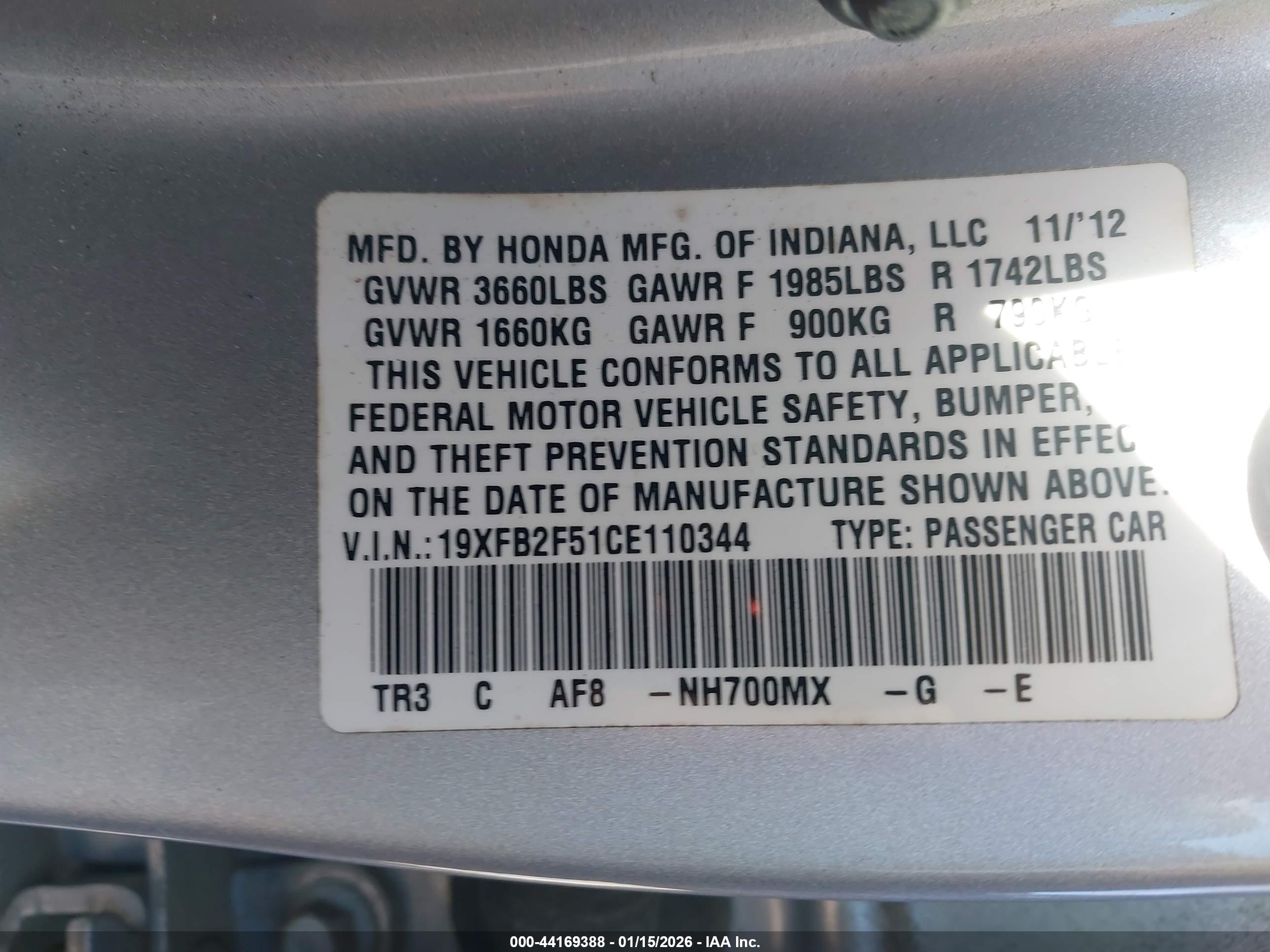 HONDA CIVIC image 9