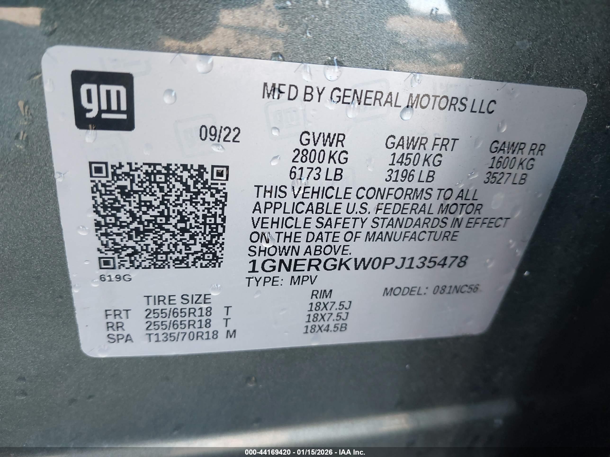 CHEVROLET TRAVERSE image 9