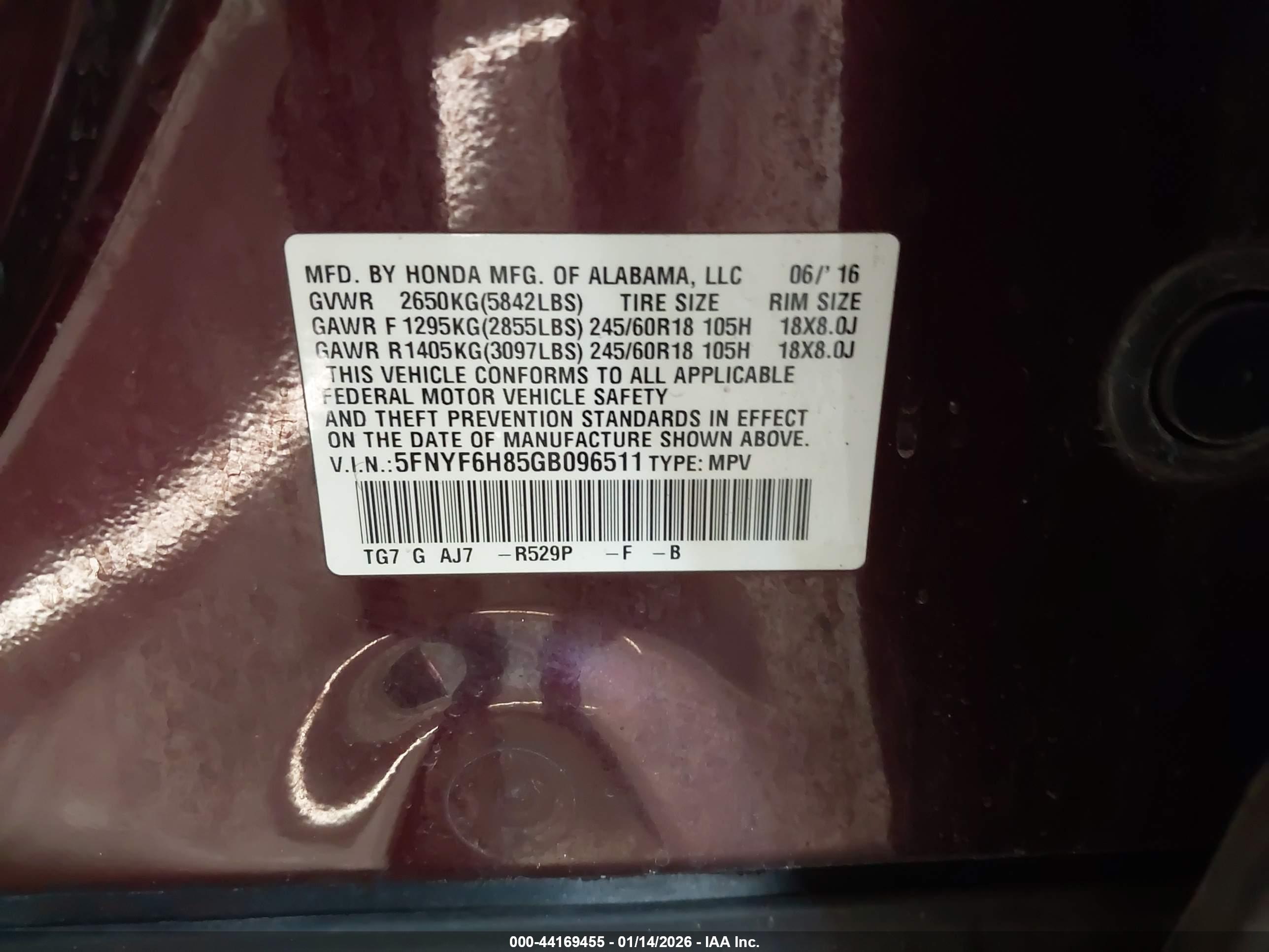 HONDA PILOT image 9