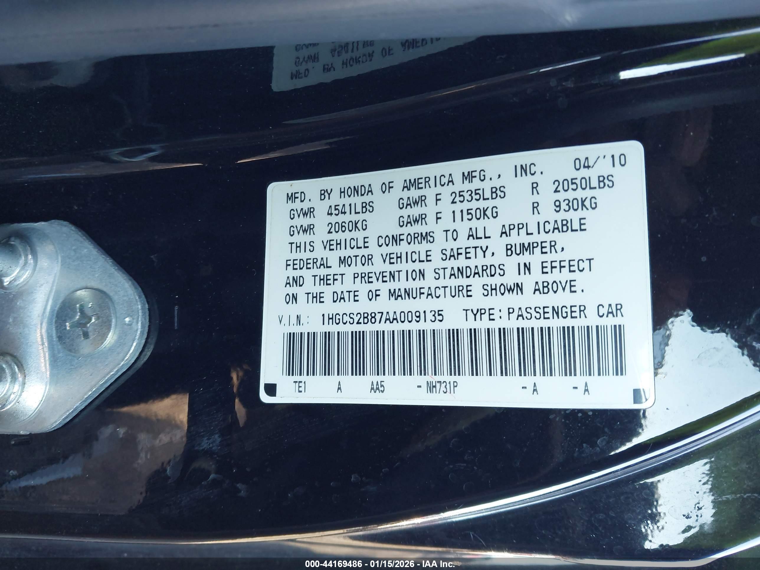 HONDA ACCORD image 9