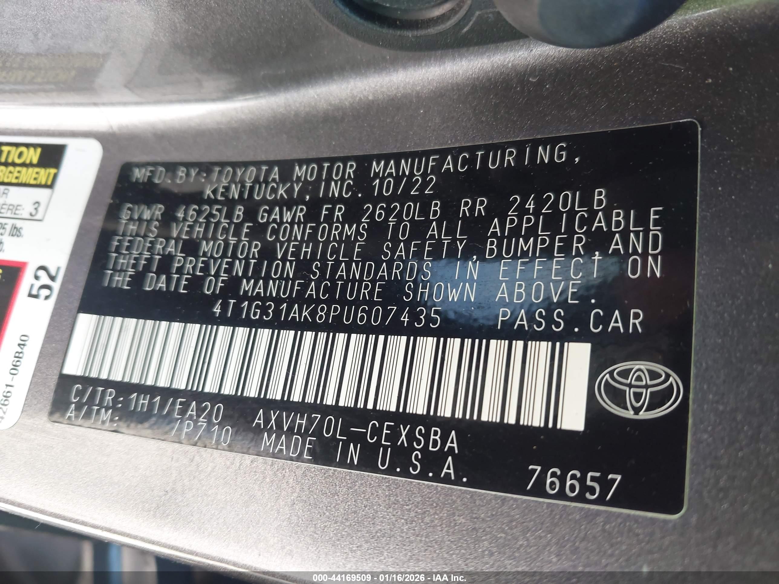 TOYOTA CAMRY image 9