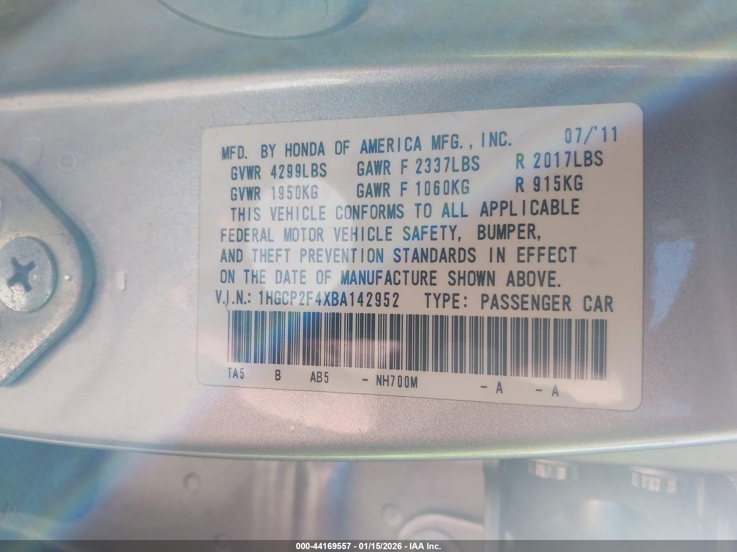 HONDA ACCORD image 9