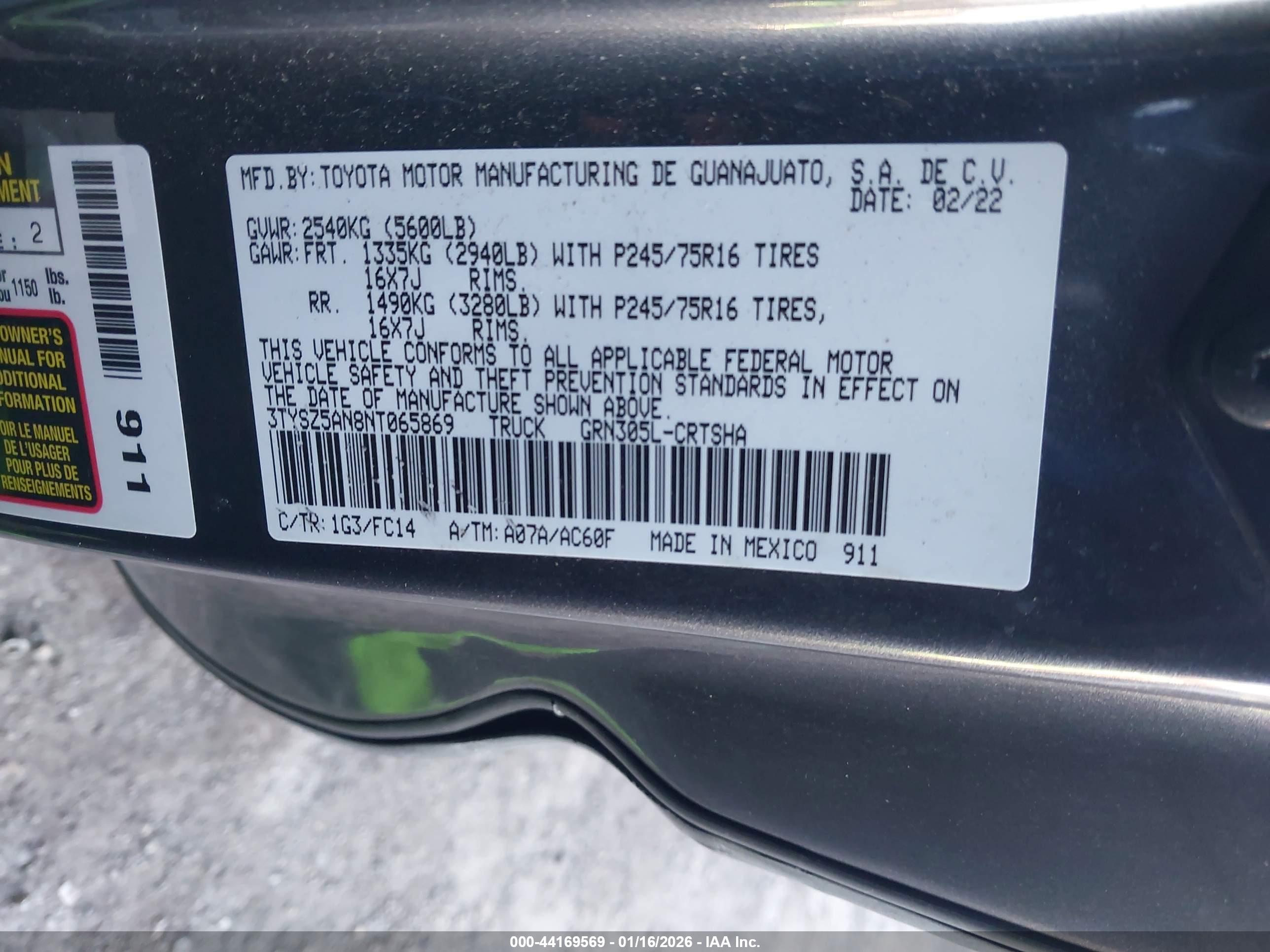 TOYOTA TACOMA image 9