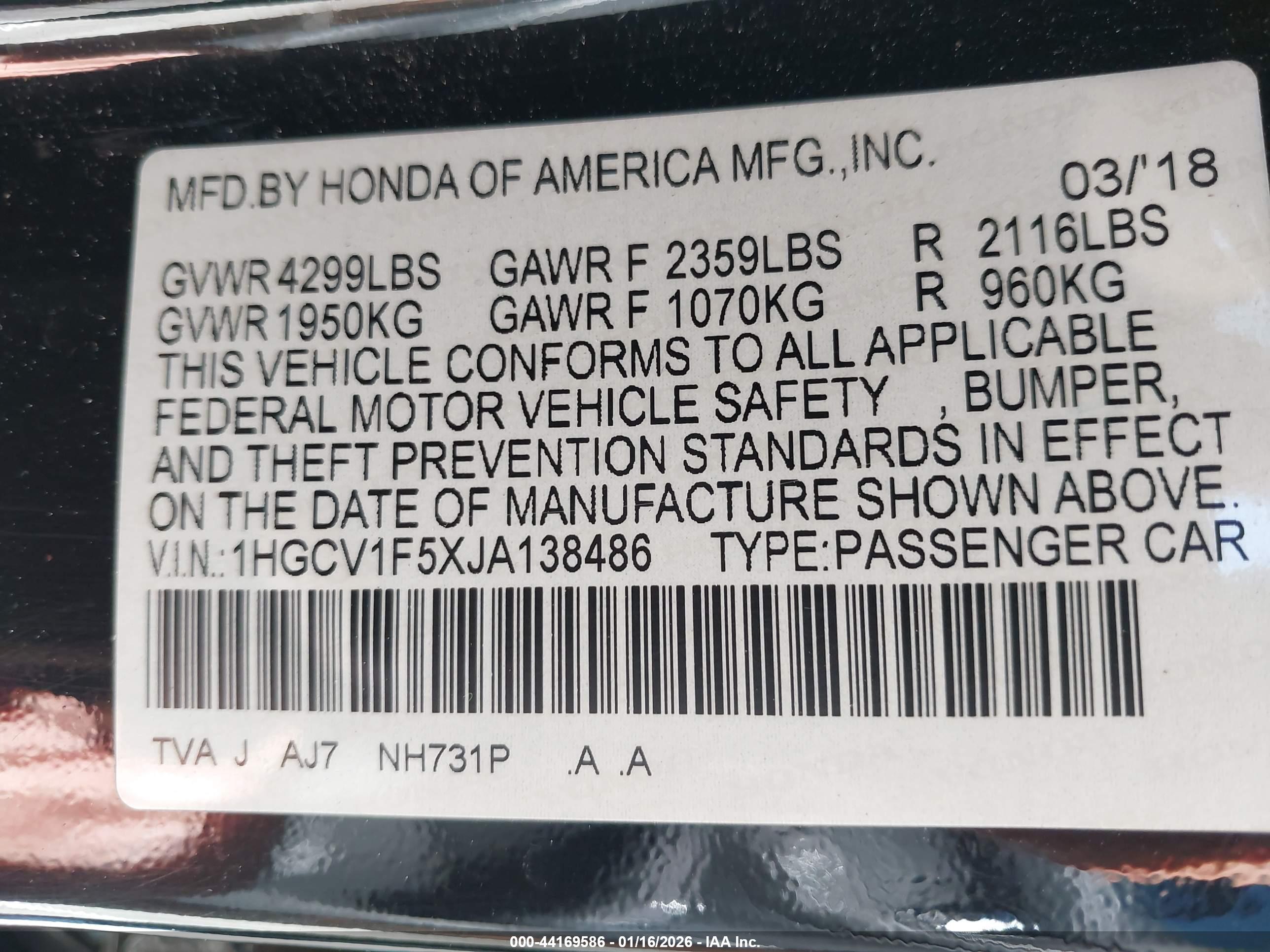 HONDA ACCORD image 9