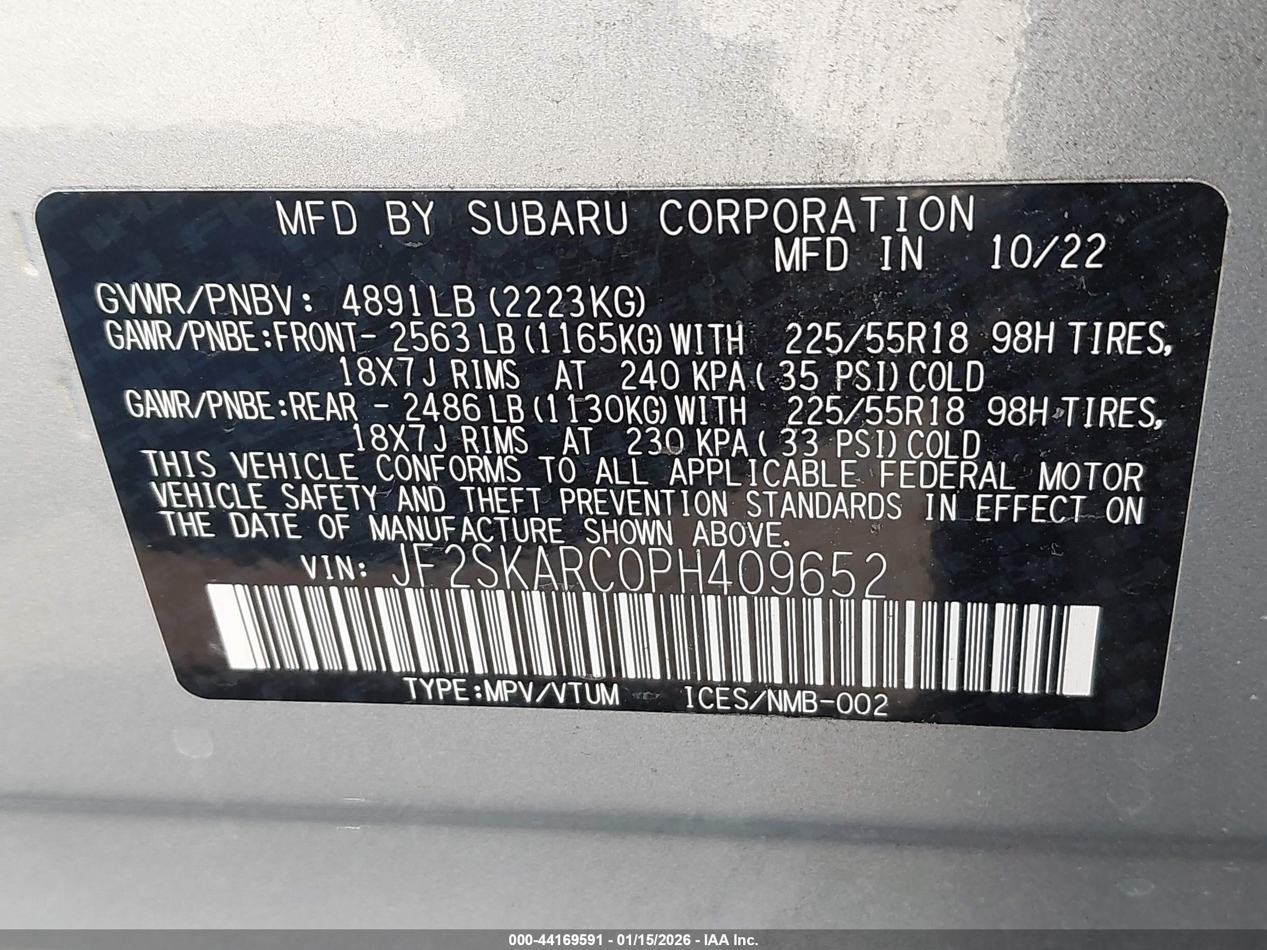 SUBARU FORESTER image 9
