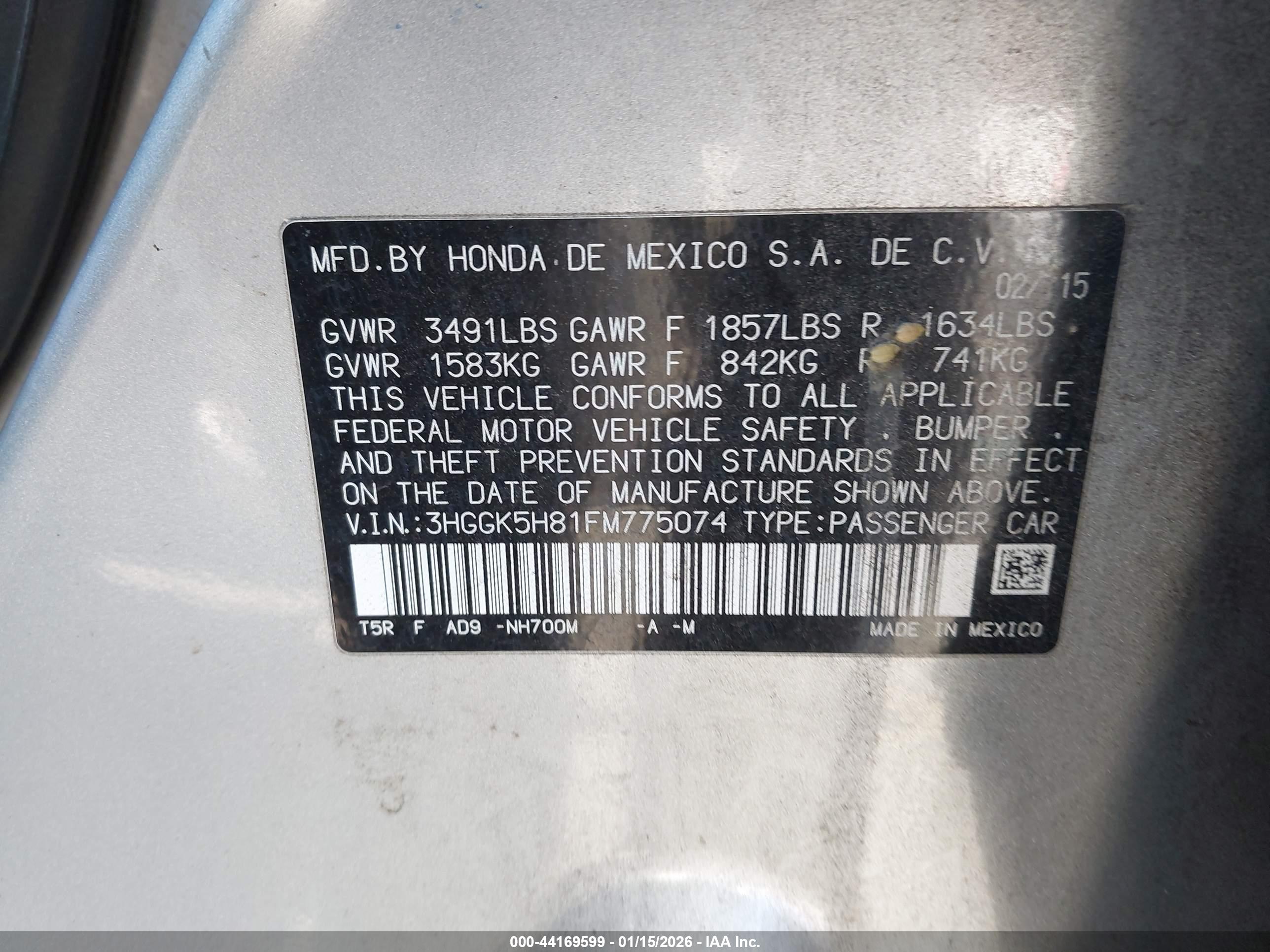 HONDA FIT image 9