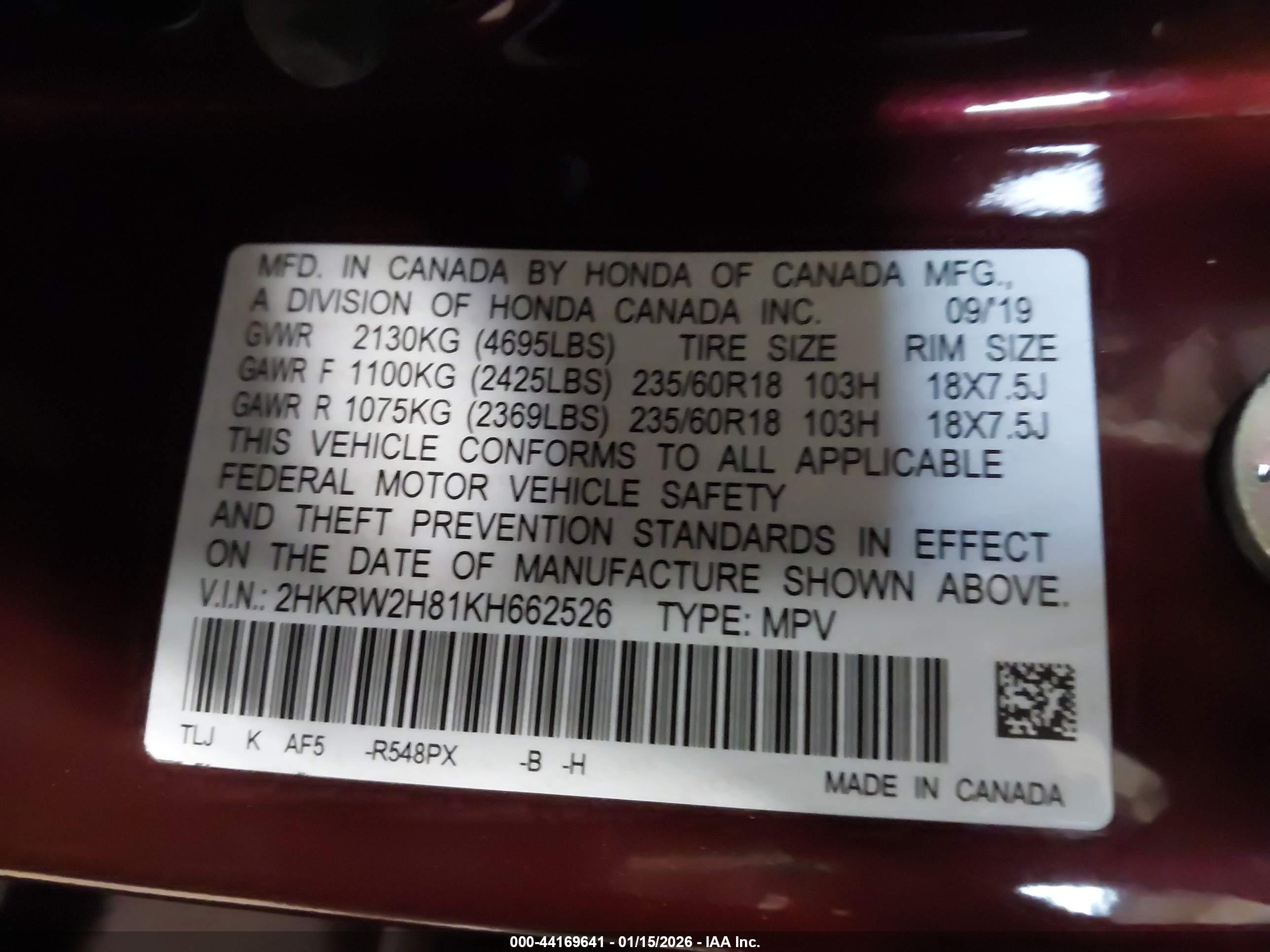 HONDA CR-V image 9