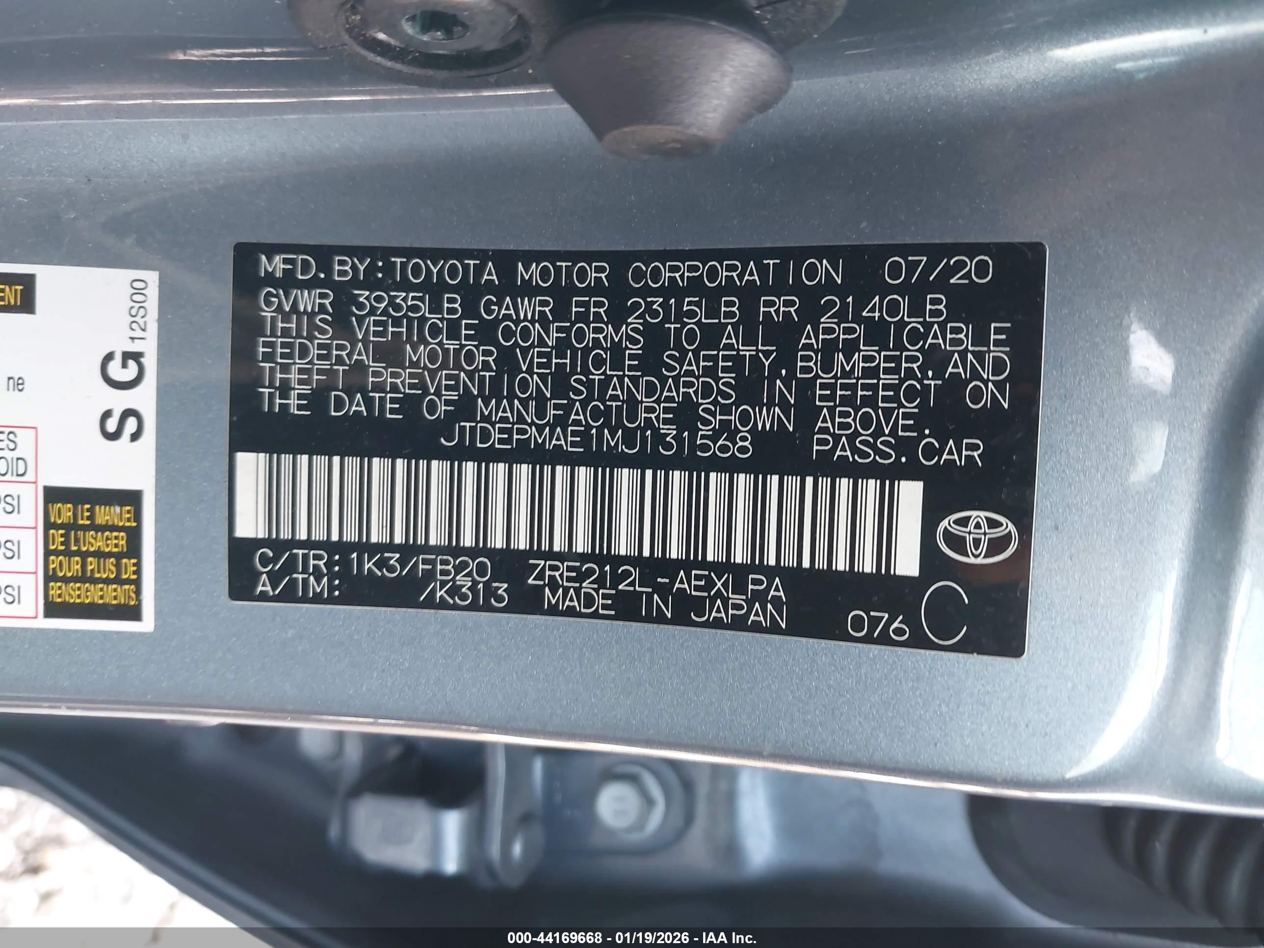 TOYOTA COROLLA image 9