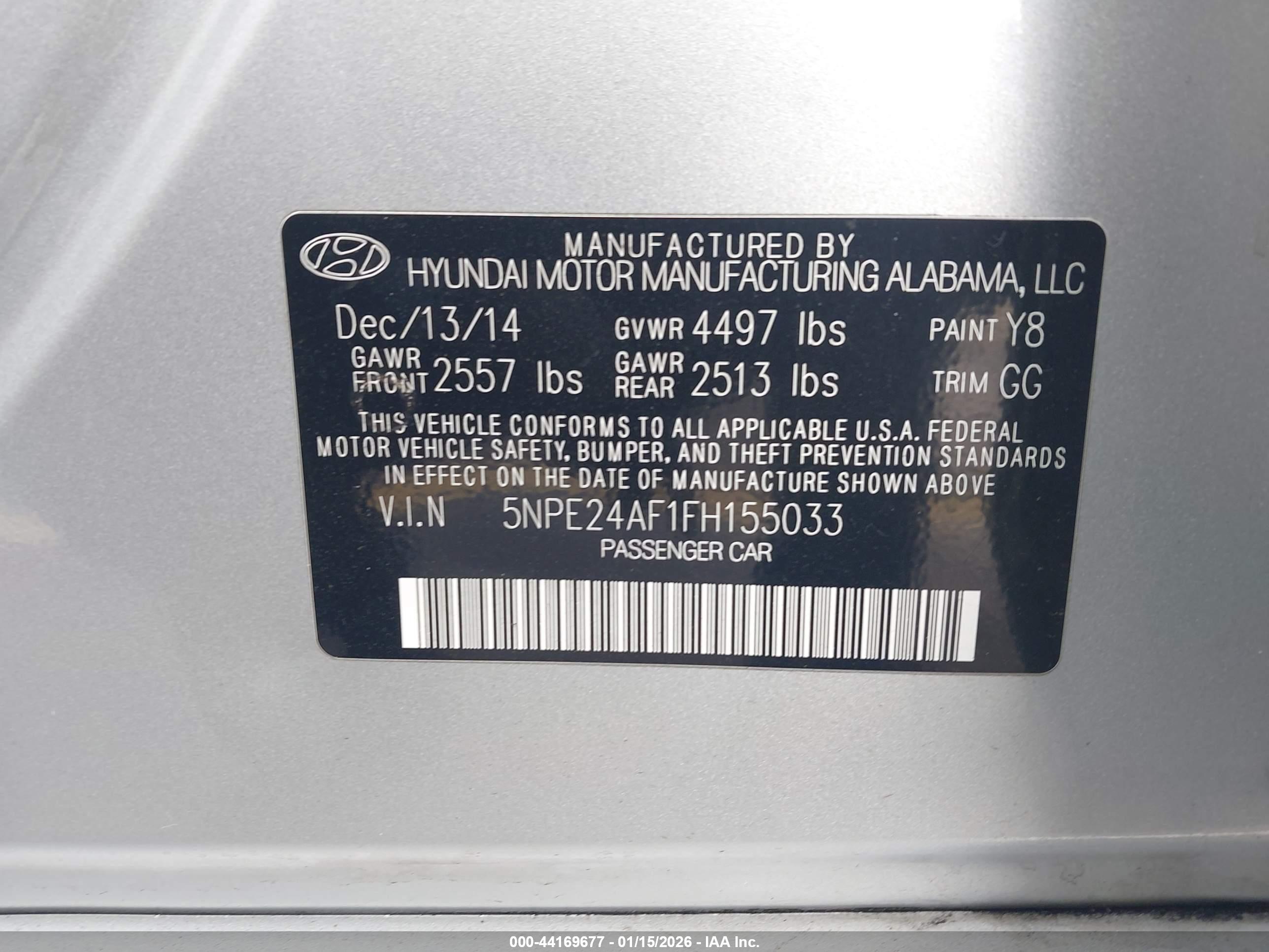 HYUNDAI SONATA image 9