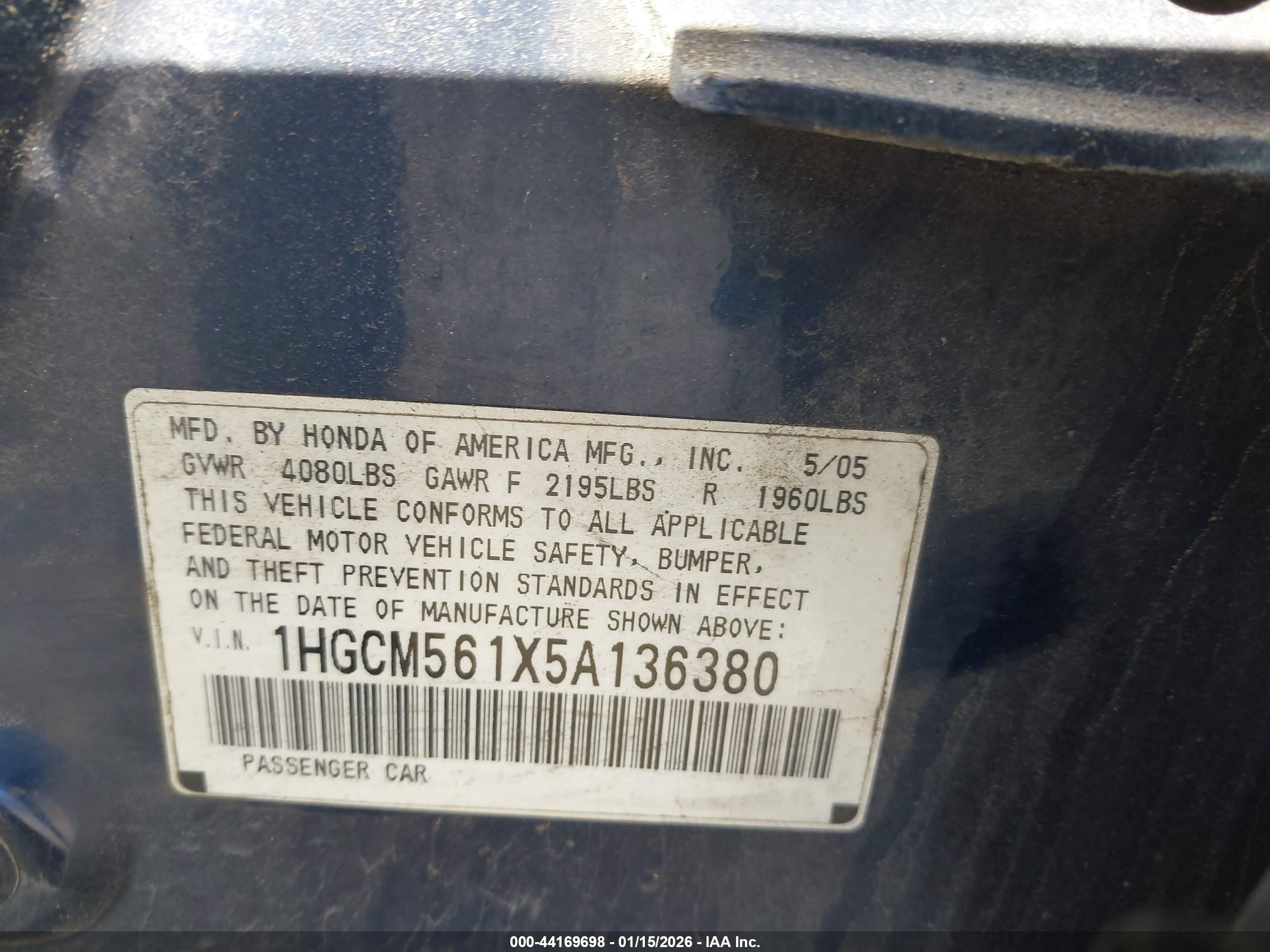 HONDA ACCORD image 9