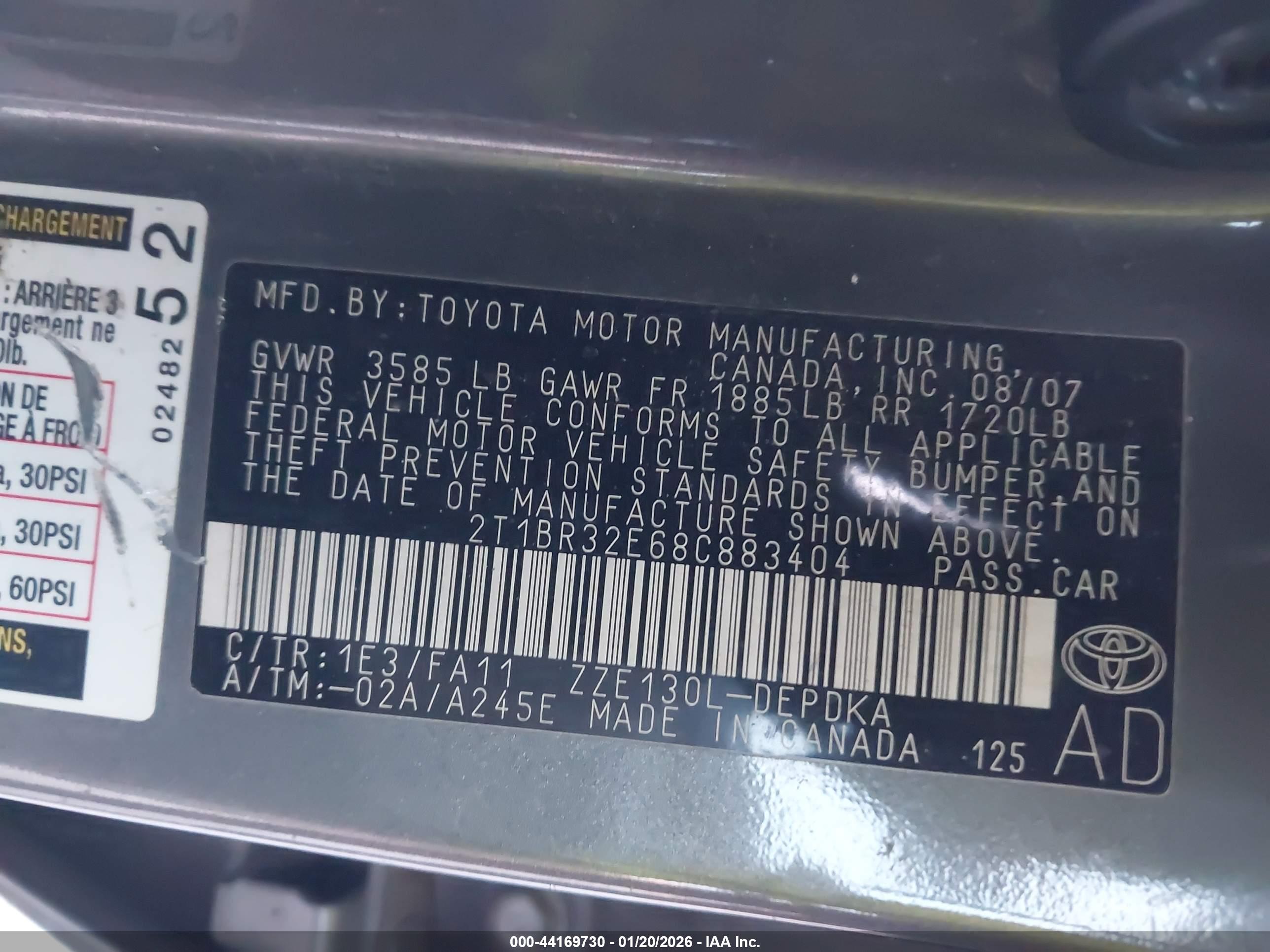 TOYOTA COROLLA image 9
