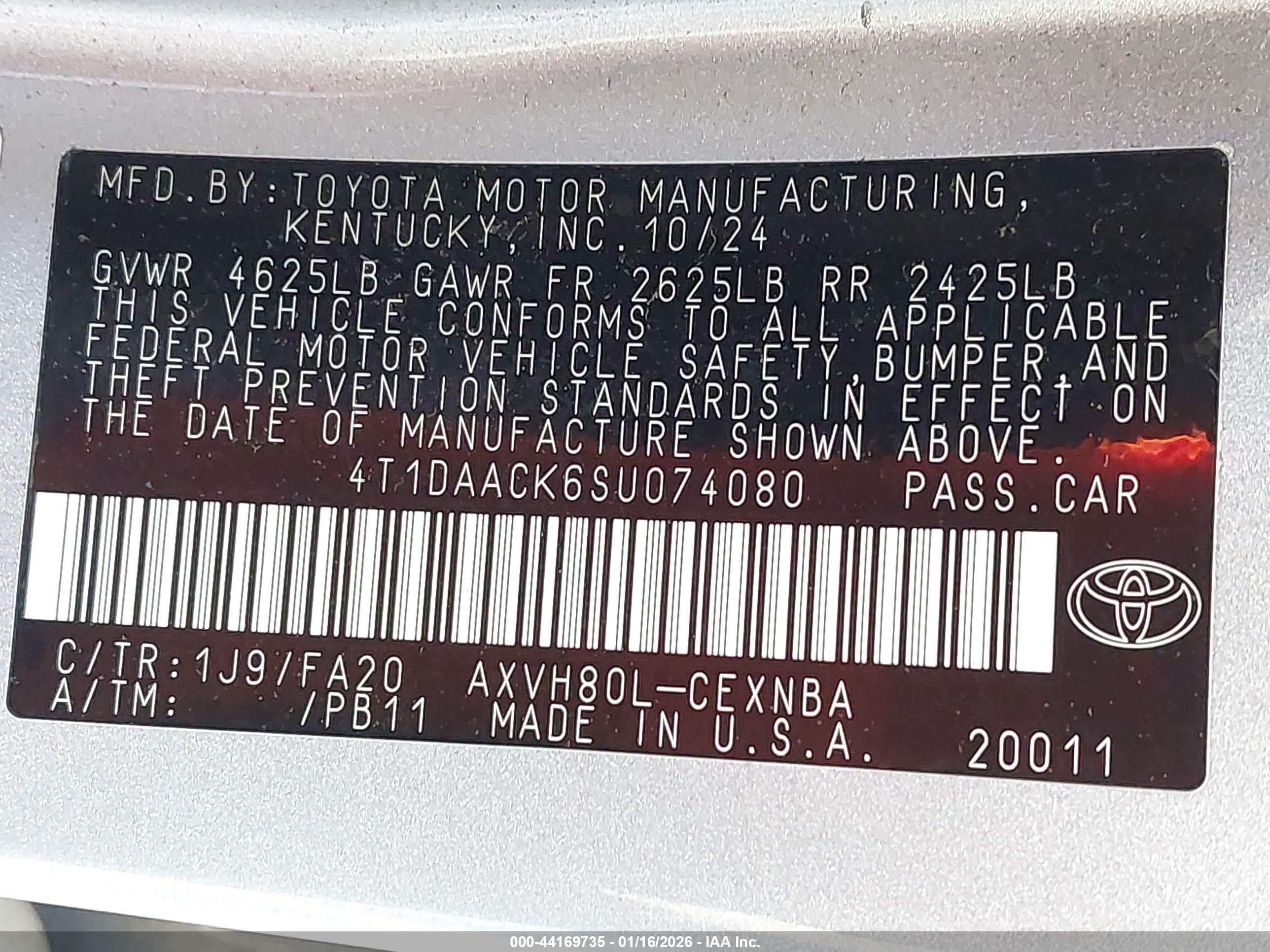 TOYOTA CAMRY image 9