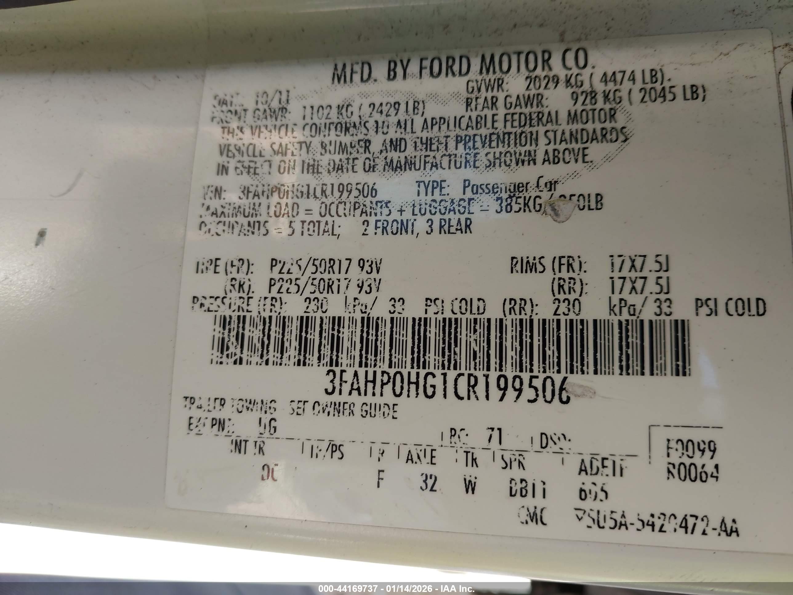 FORD FUSION image 9