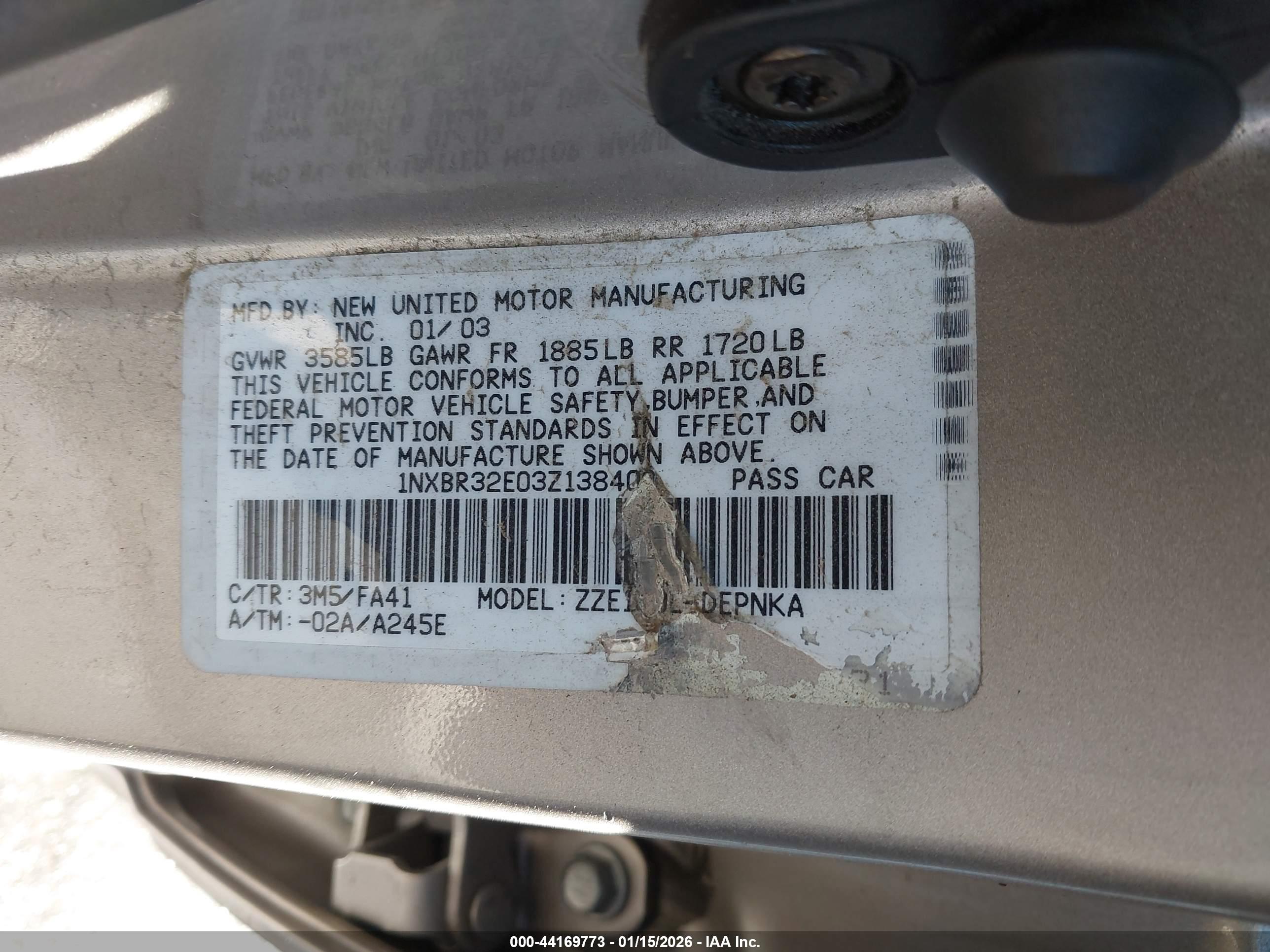 TOYOTA COROLLA image 9