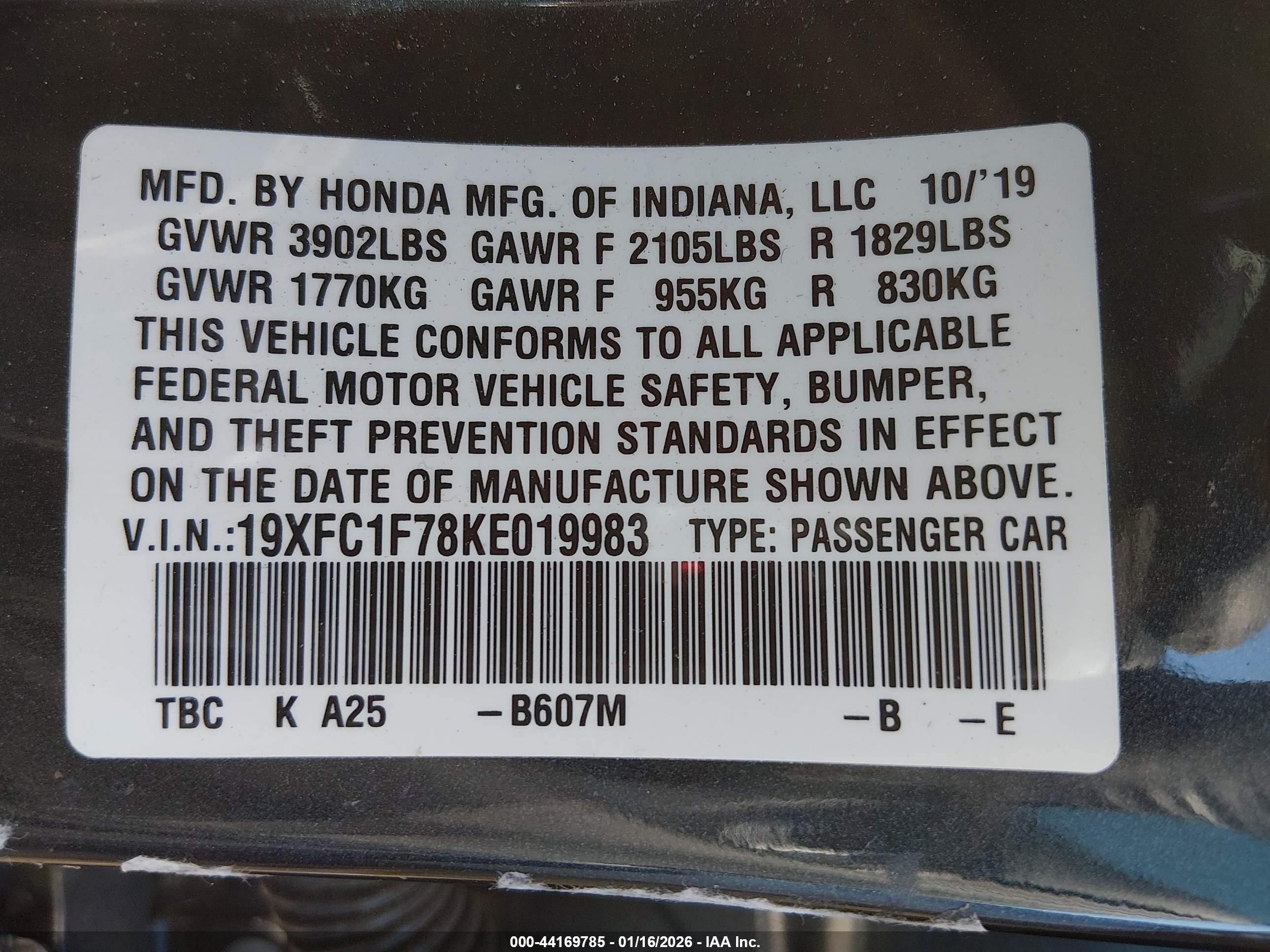 HONDA CIVIC image 9