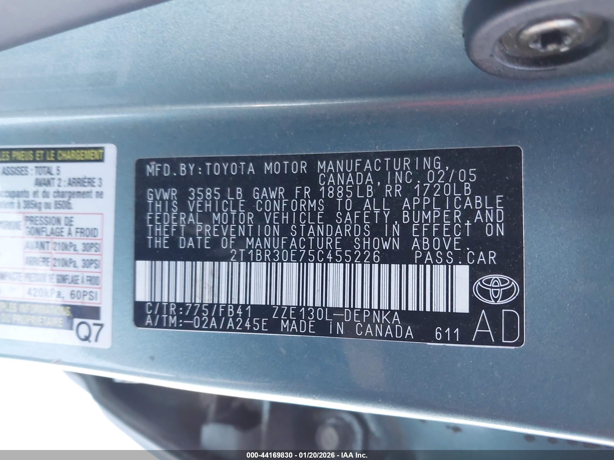 TOYOTA COROLLA image 9