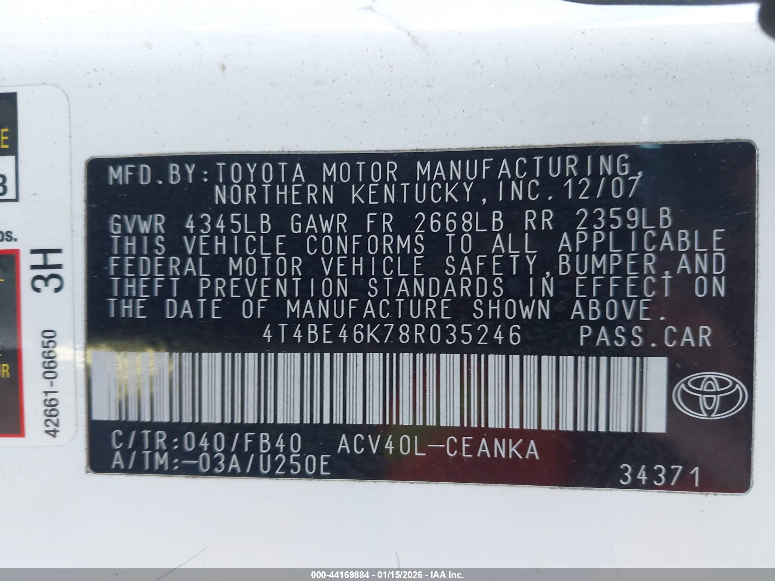 TOYOTA CAMRY image 9