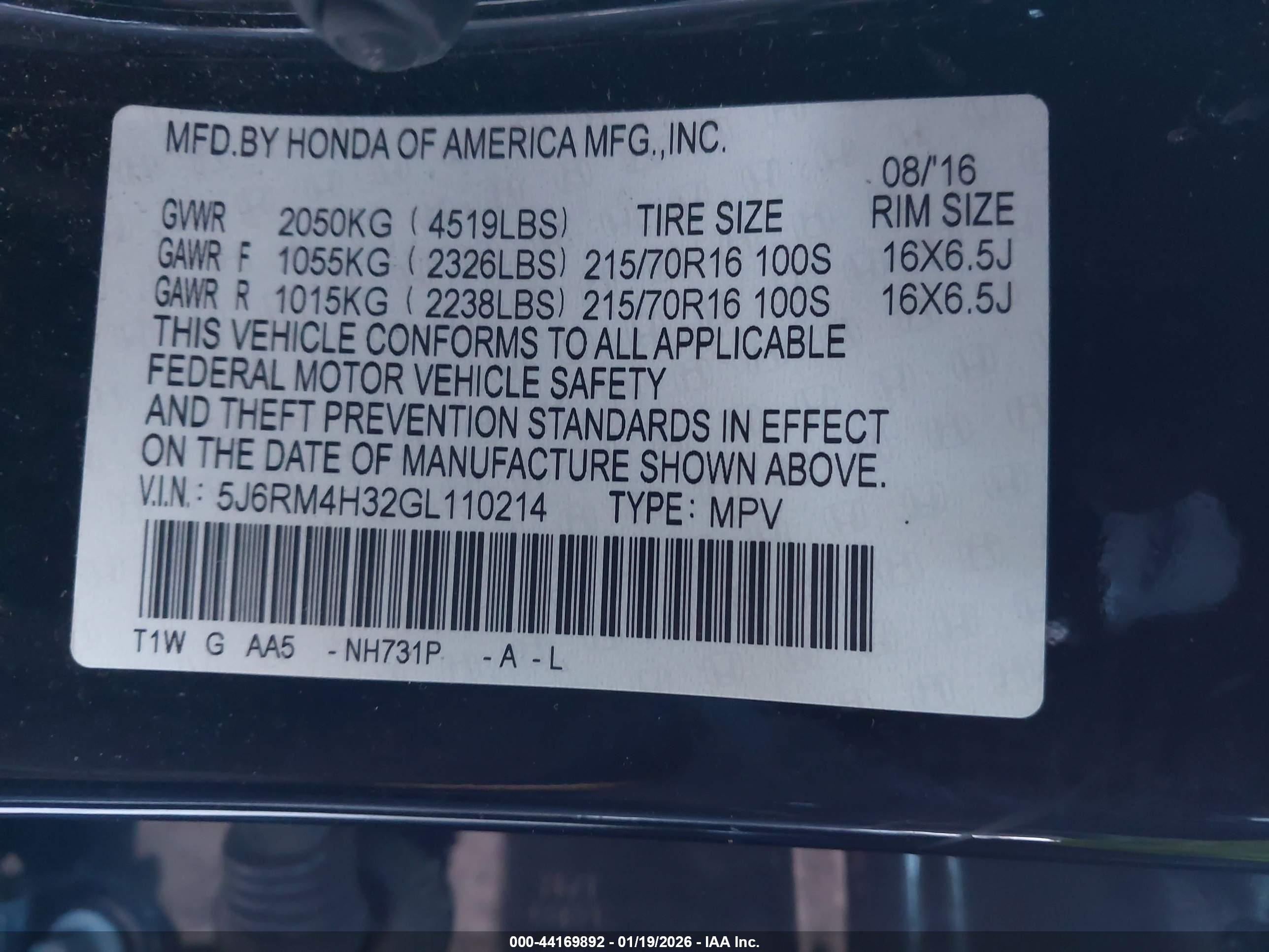 HONDA CR-V image 9