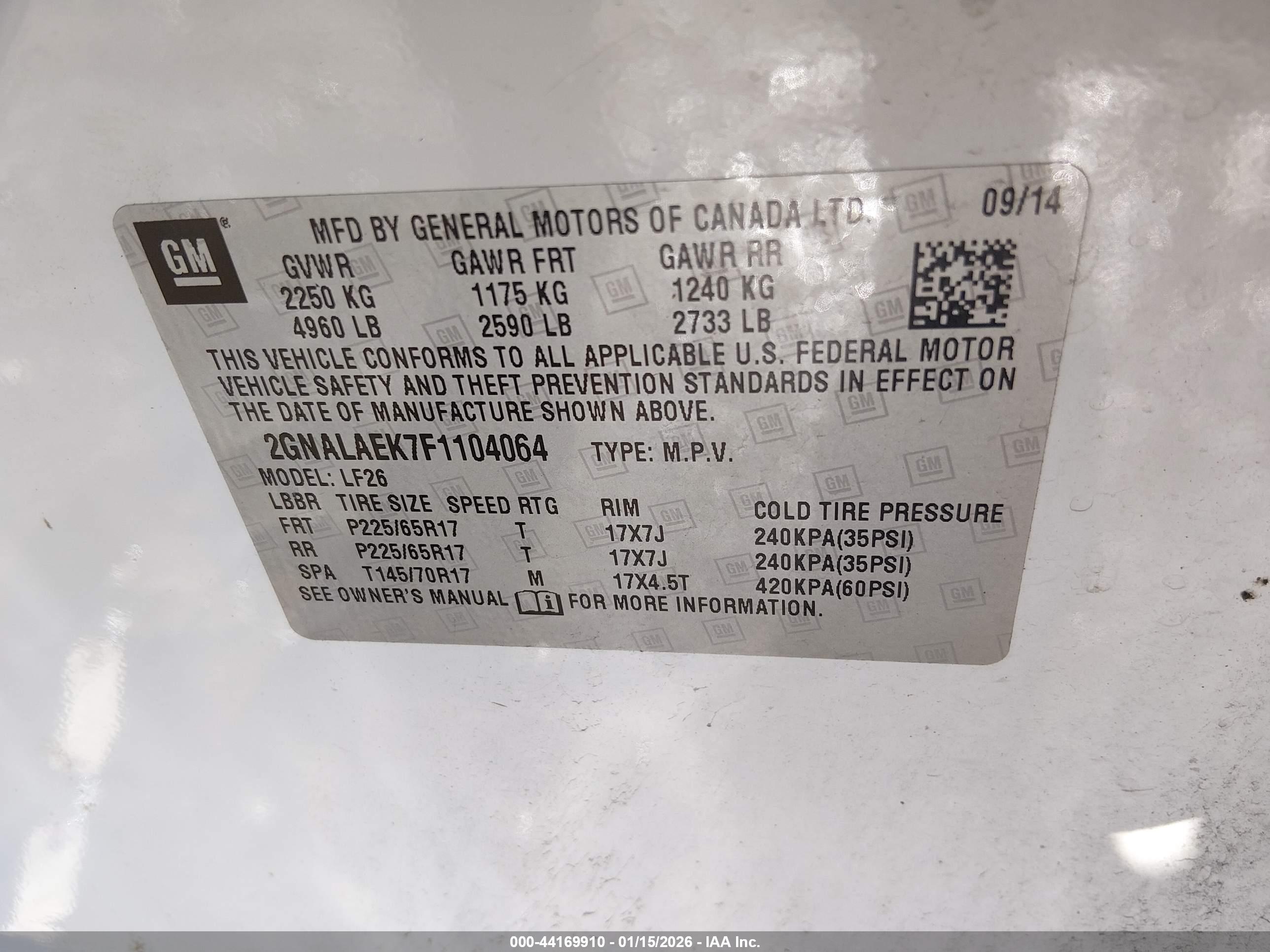 CHEVROLET EQUINOX image 9