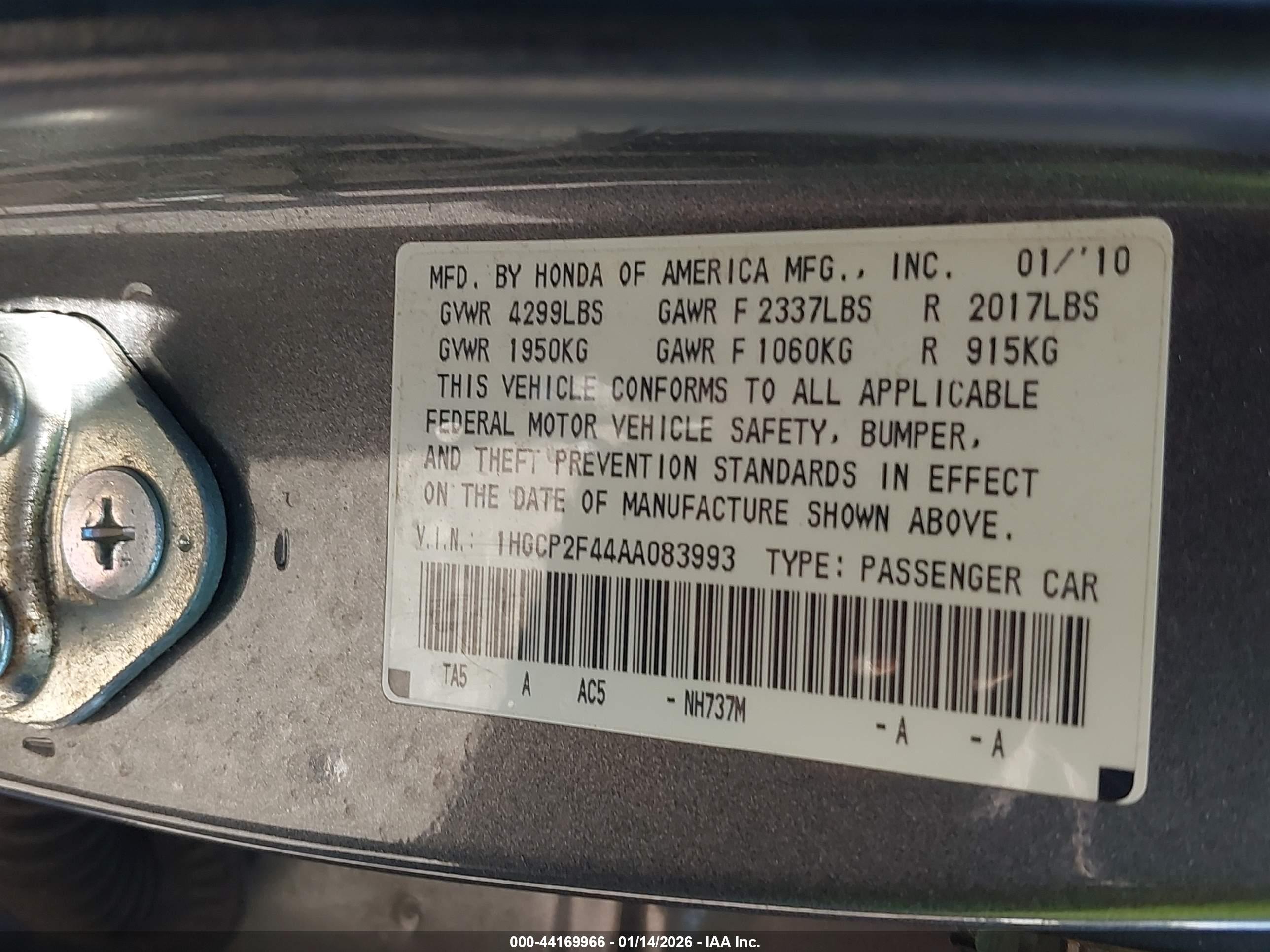 HONDA ACCORD image 9