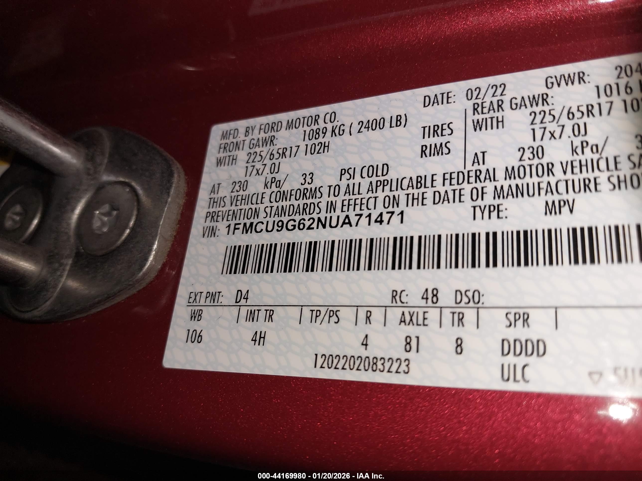FORD ESCAPE image 9