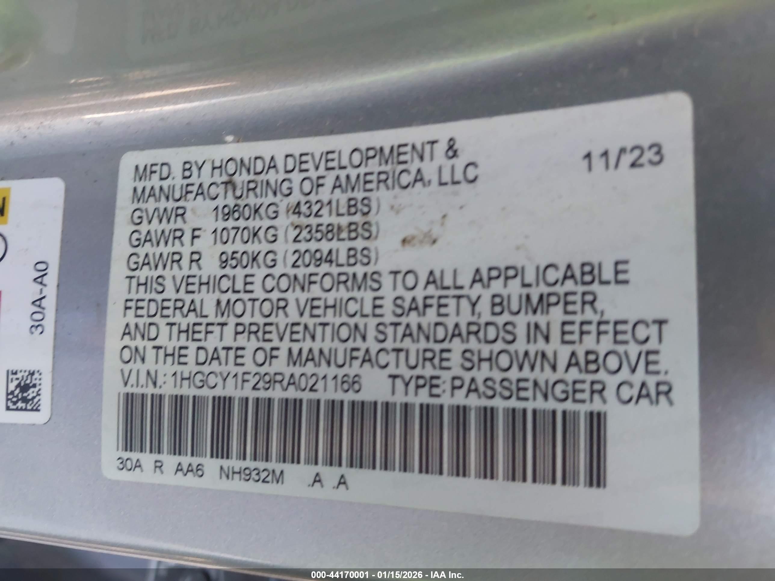 HONDA ACCORD image 9