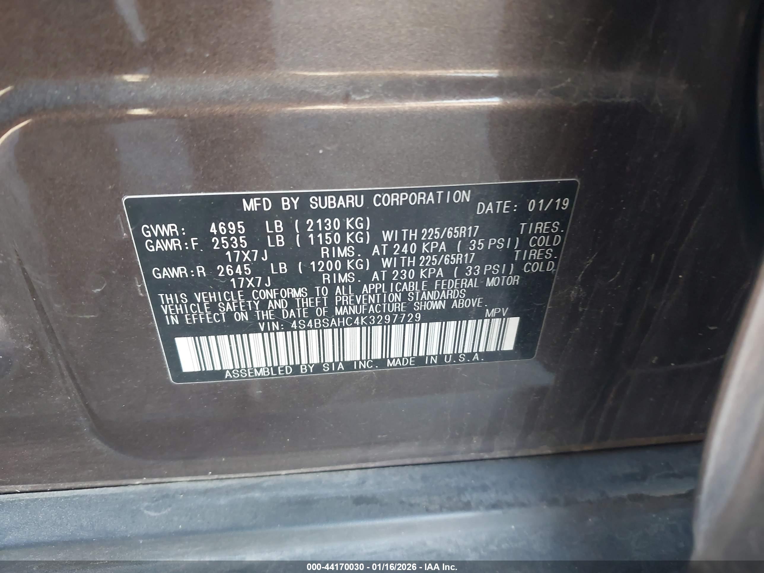 SUBARU OUTBACK image 9