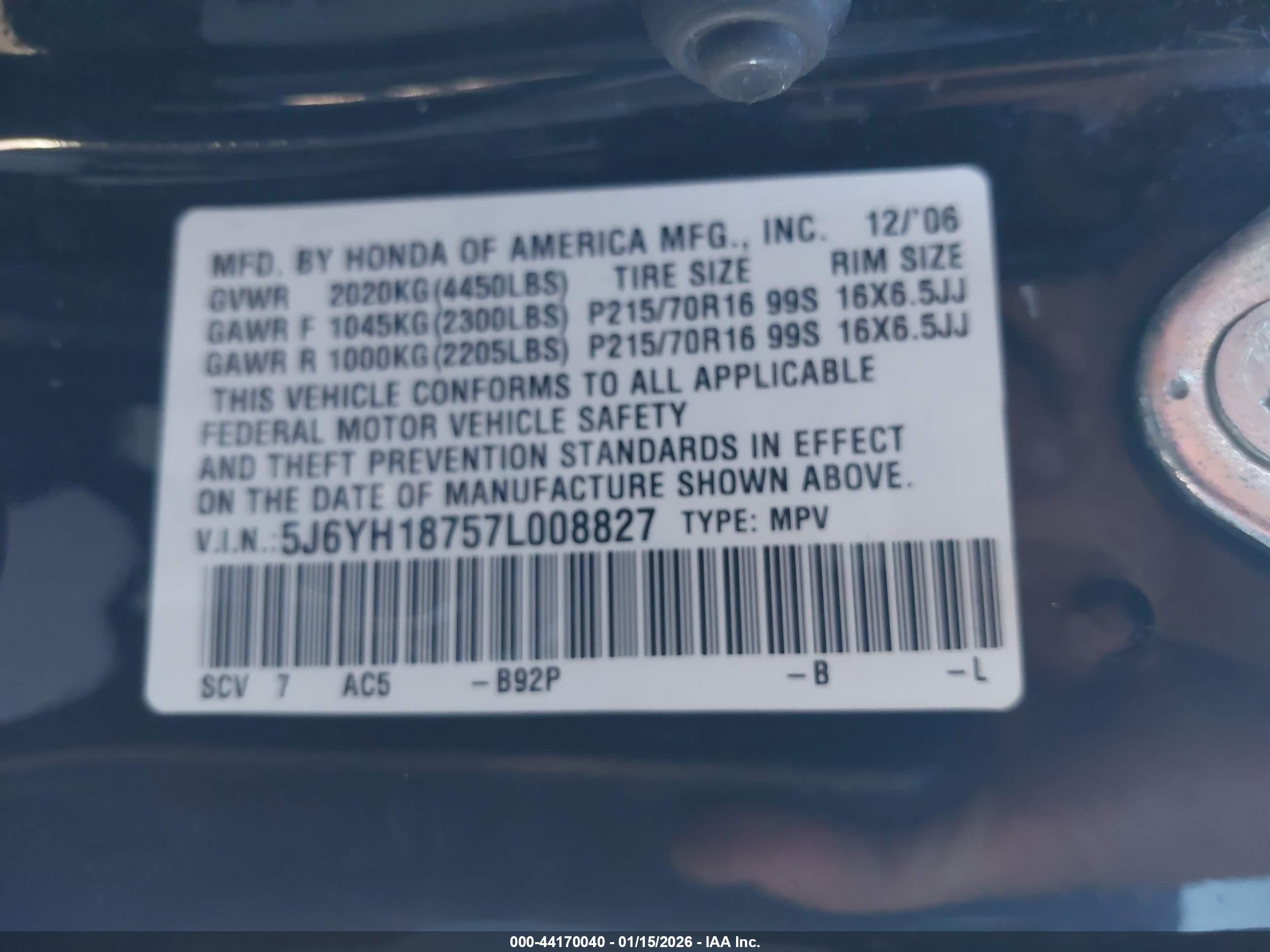HONDA ELEMENT image 9