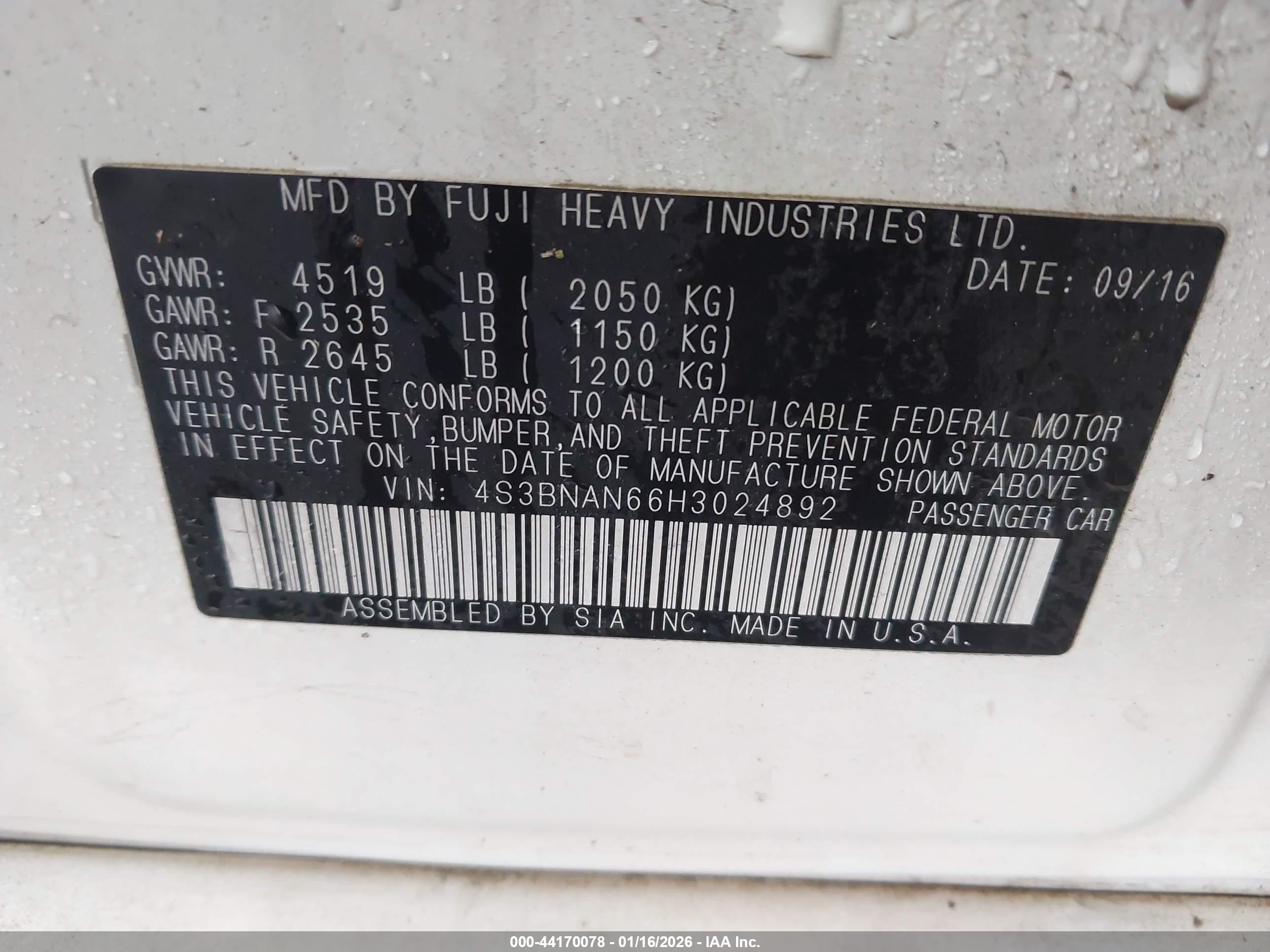 SUBARU LEGACY image 9
