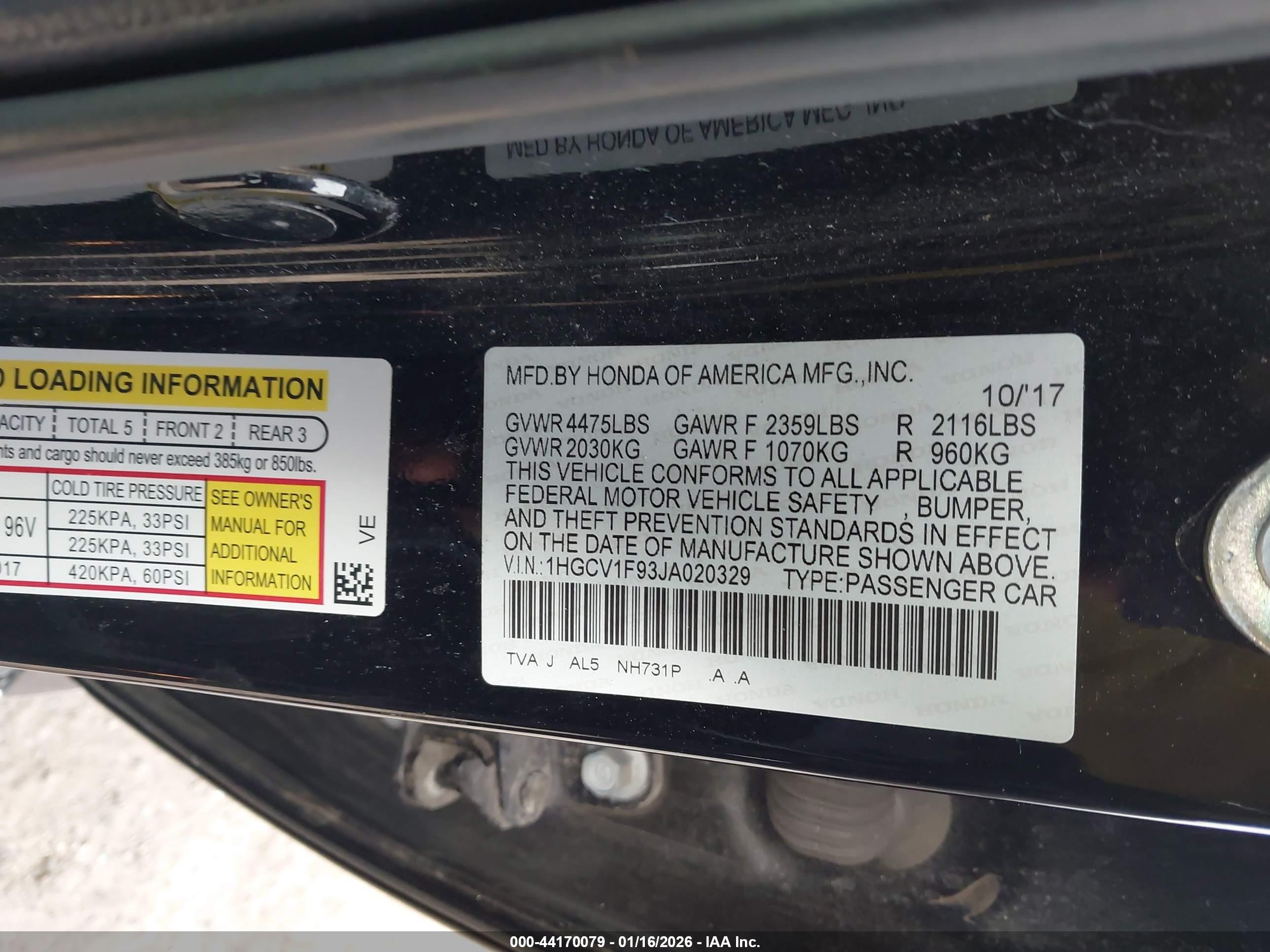 HONDA ACCORD image 9