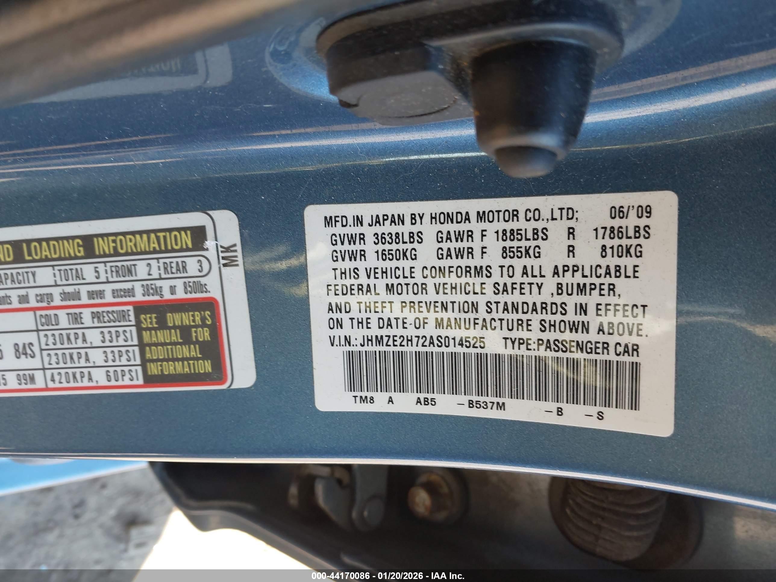 HONDA INSIGHT image 9