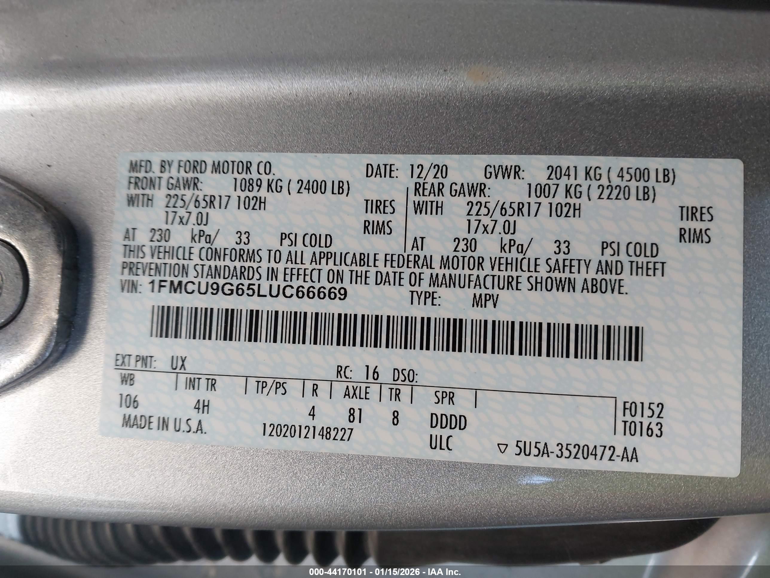 FORD ESCAPE image 9