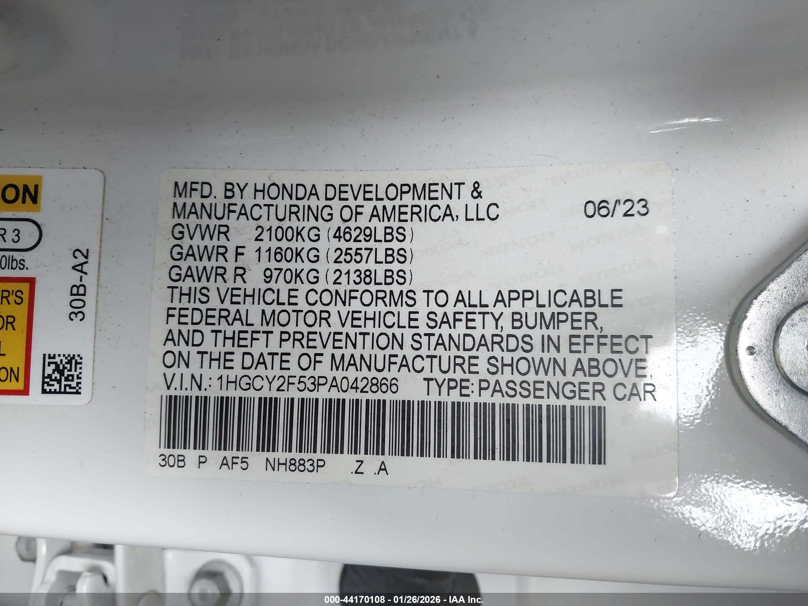 HONDA ACCORD image 9