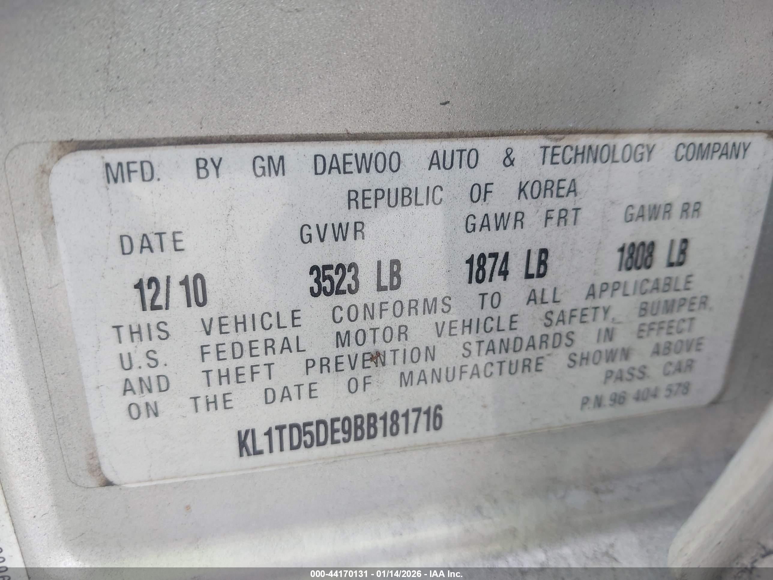CHEVROLET AVEO image 9