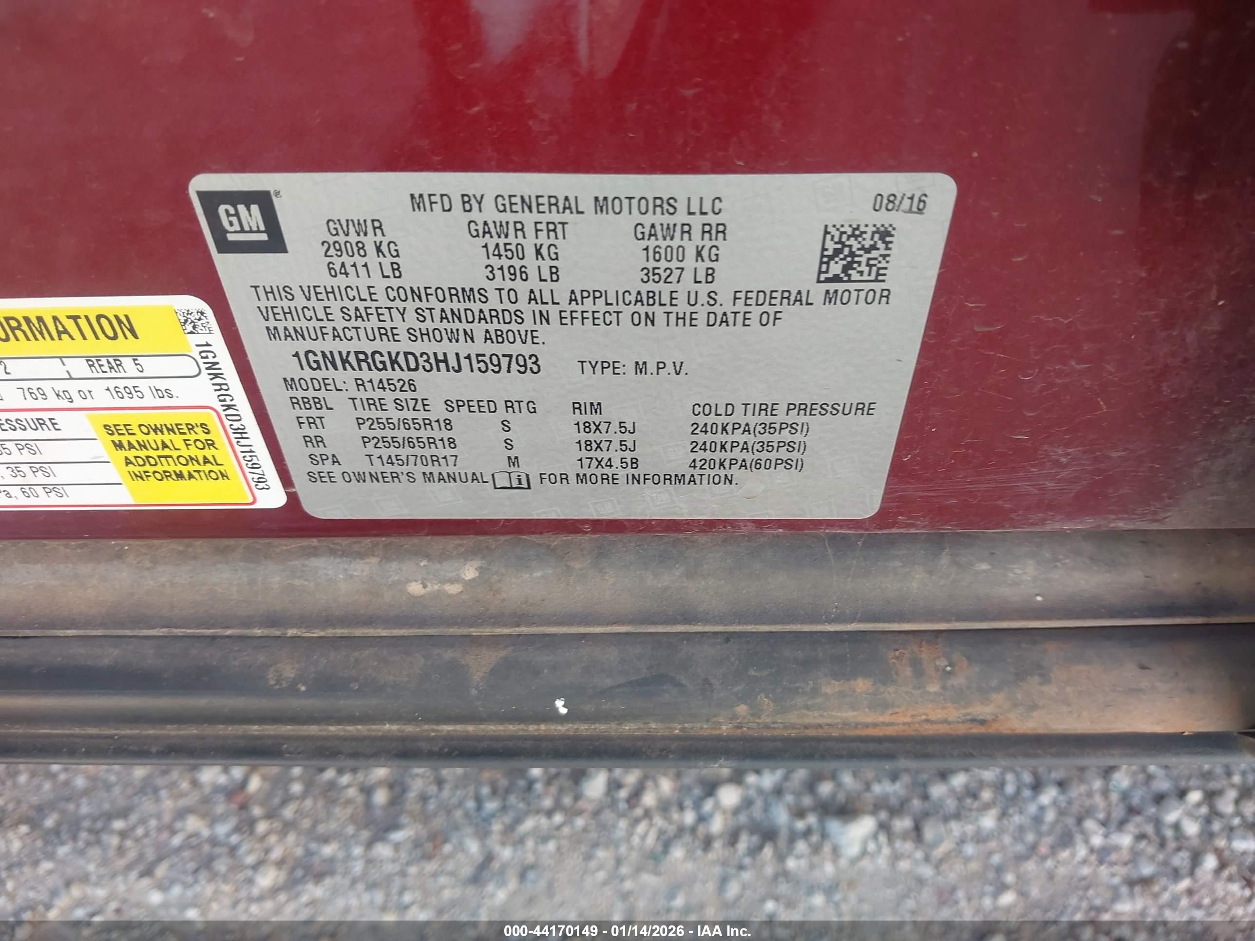 CHEVROLET TRAVERSE image 9