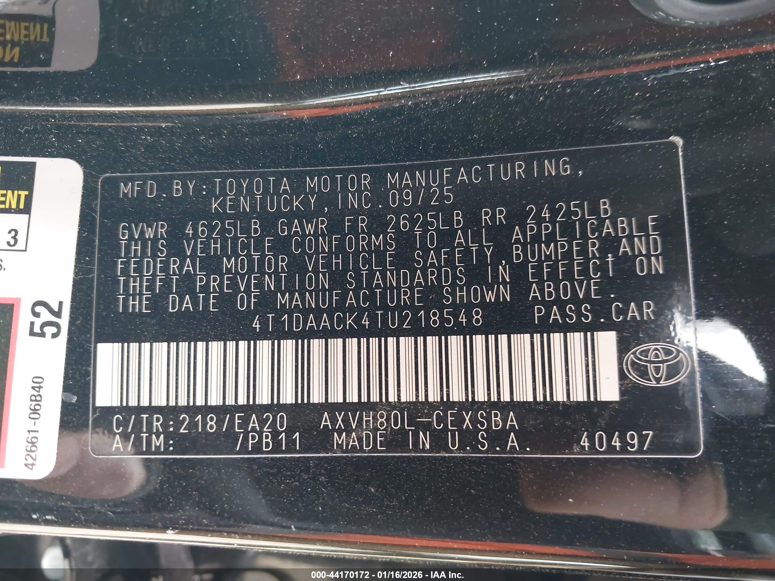 TOYOTA CAMRY image 9