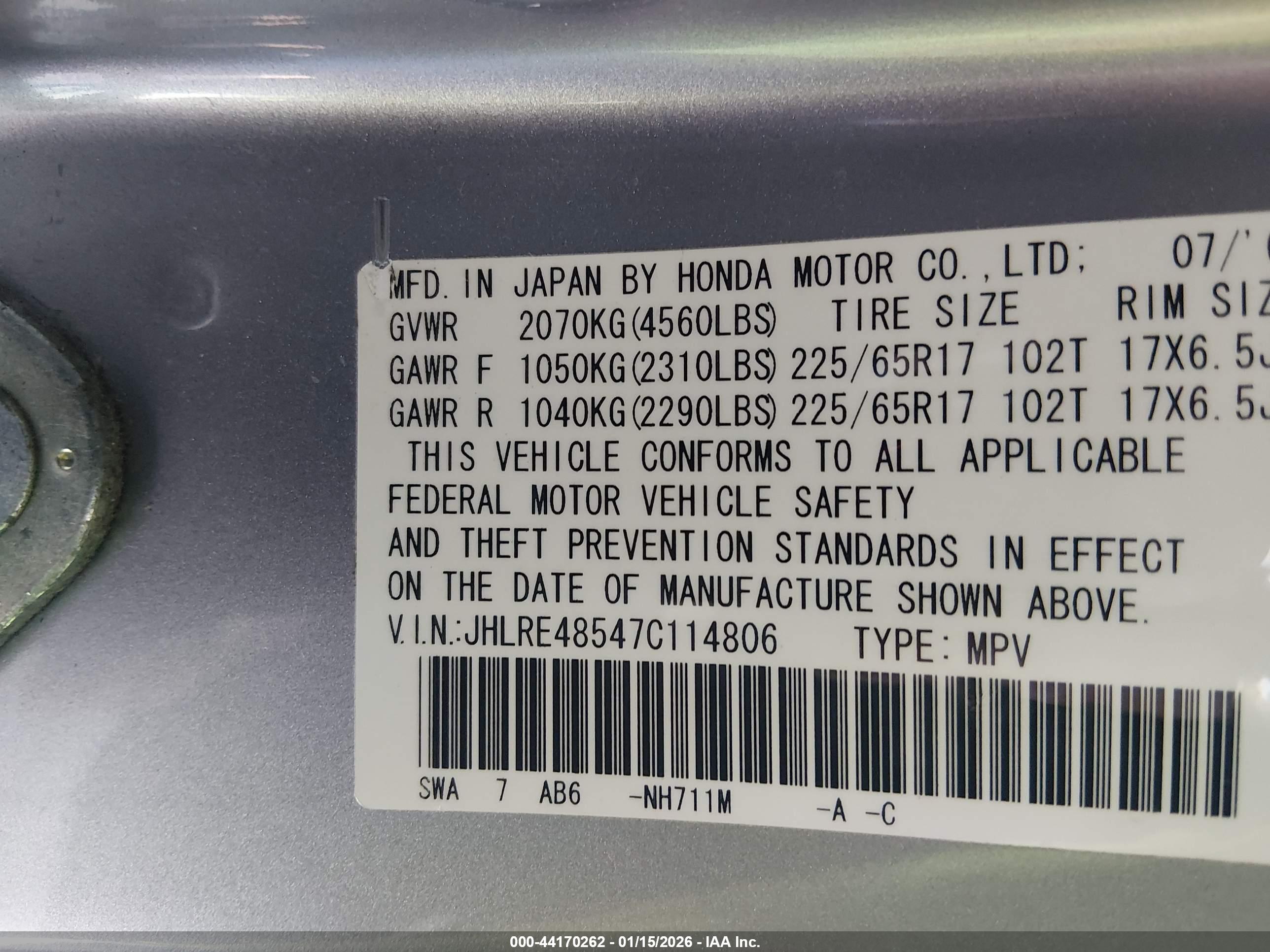 HONDA CR-V image 9