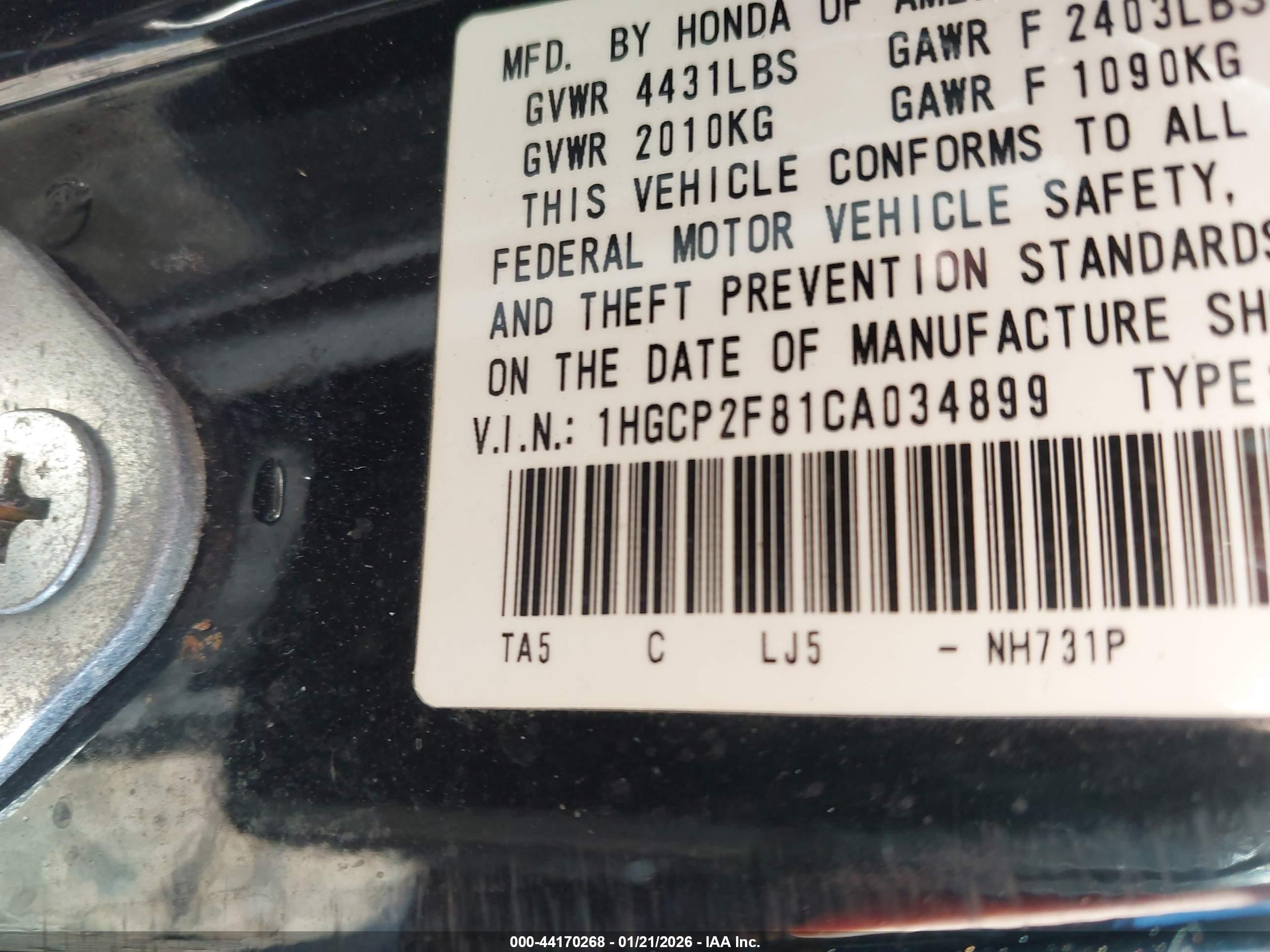 HONDA ACCORD image 9