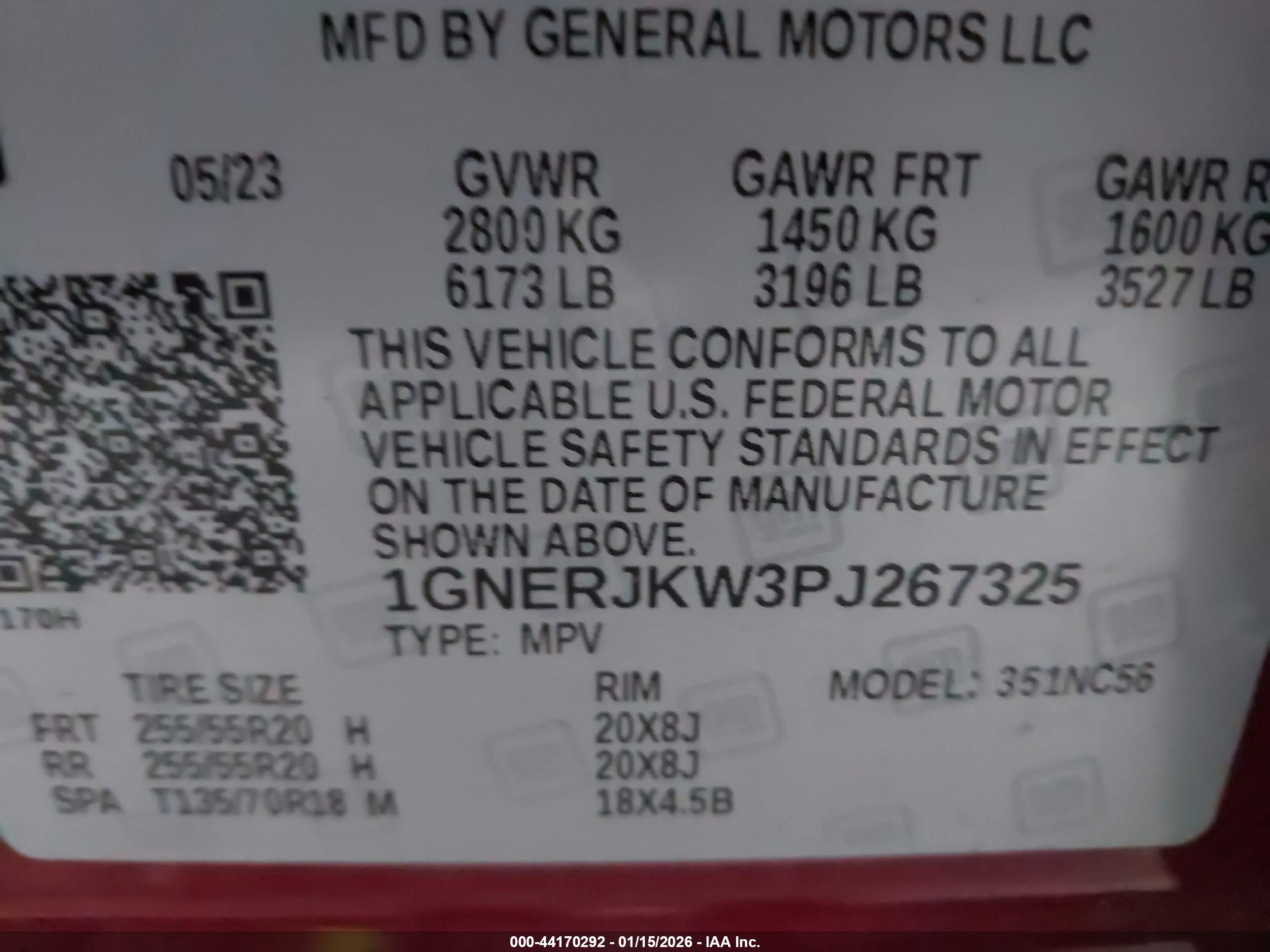 CHEVROLET TRAVERSE image 9