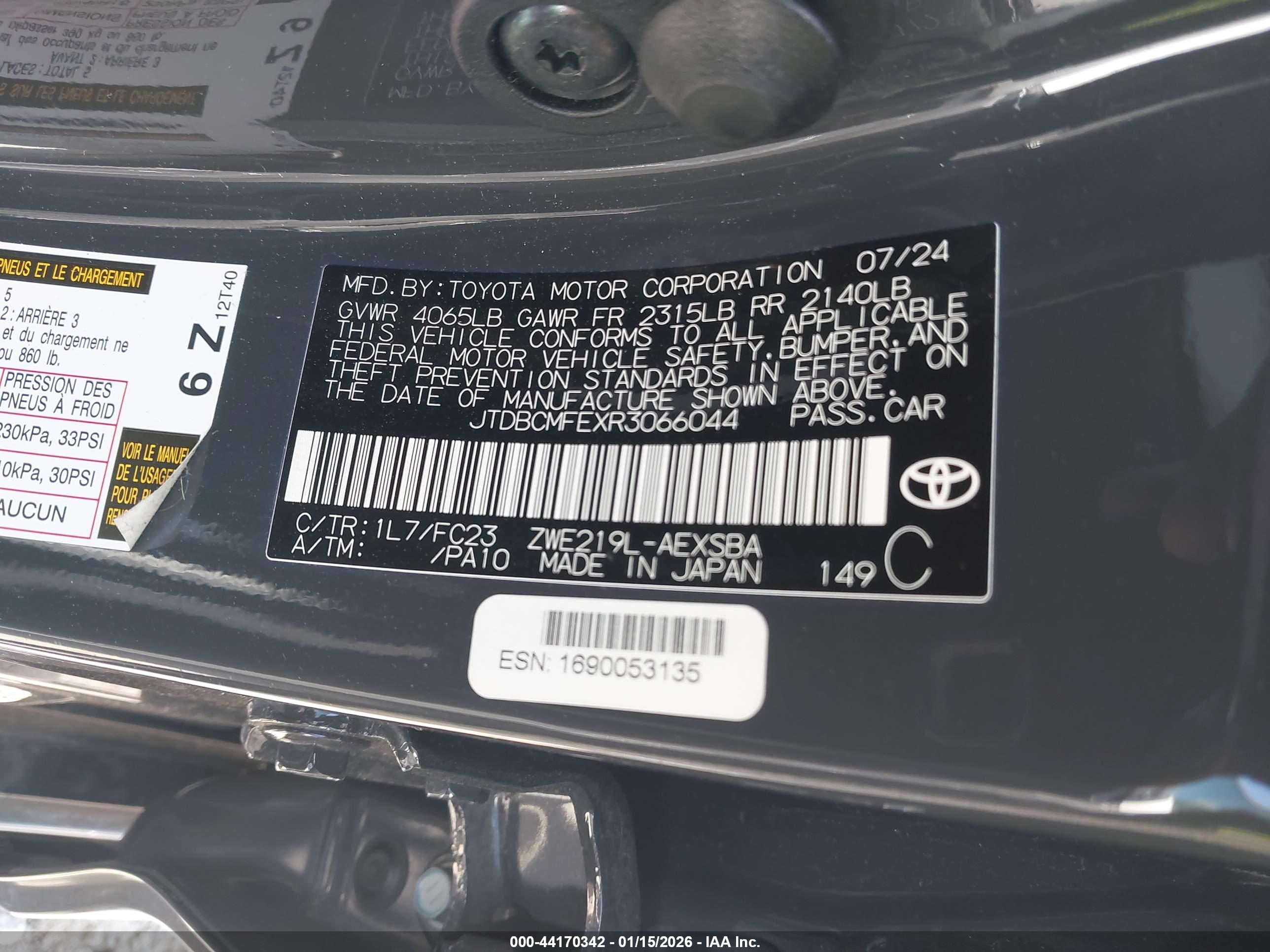 TOYOTA COROLLA image 9