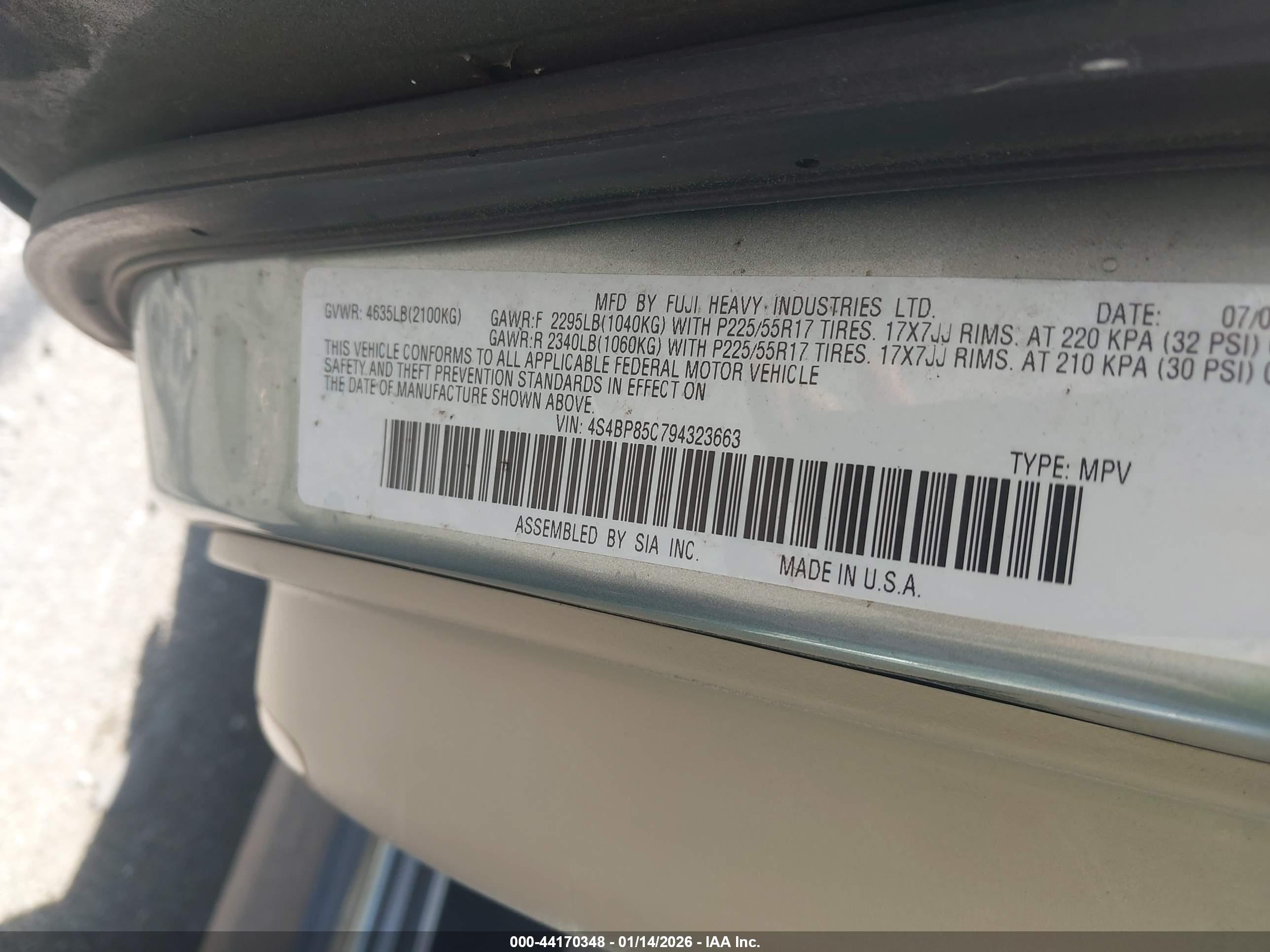 SUBARU OUTBACK image 9
