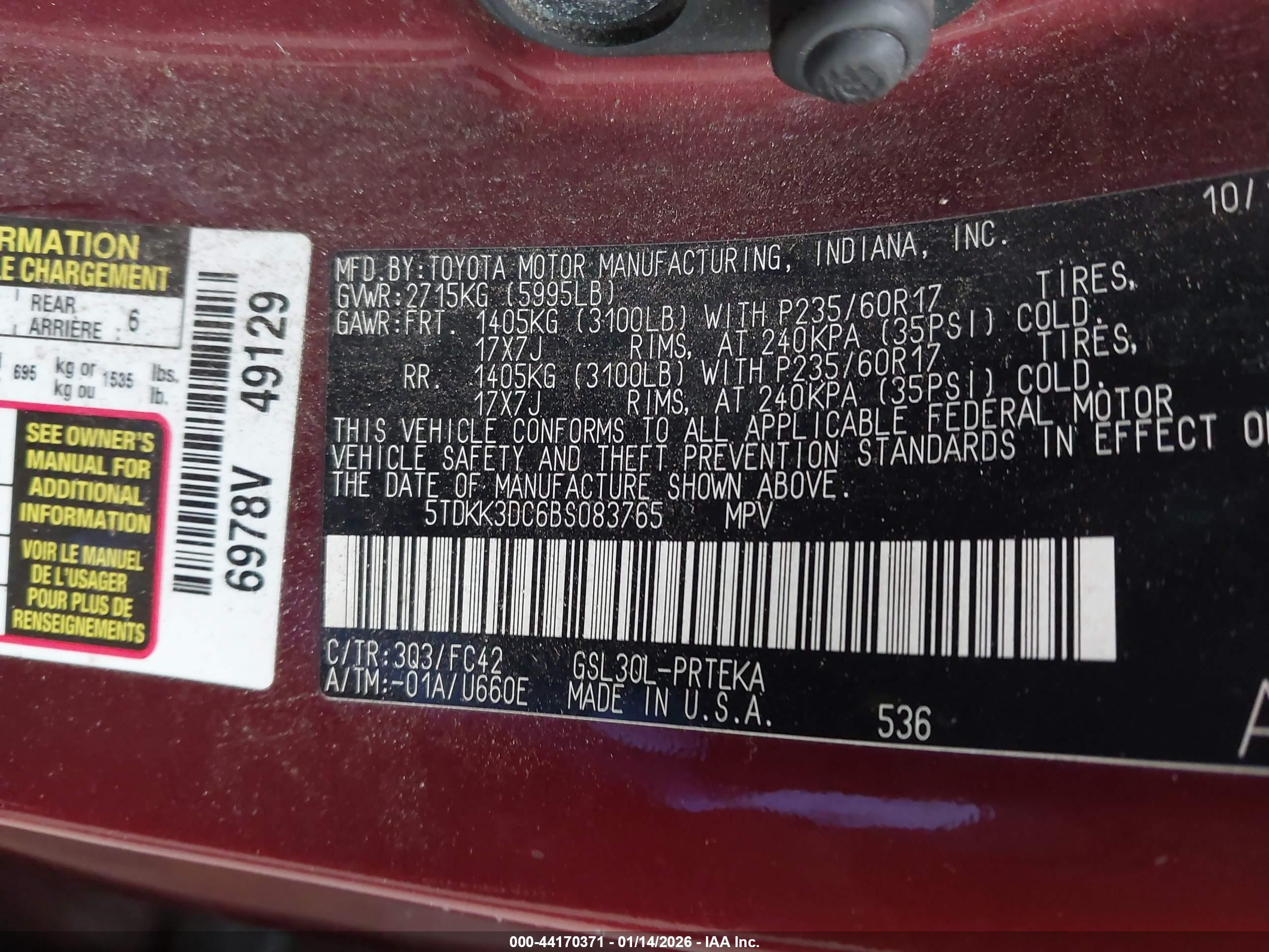 TOYOTA SIENNA image 9